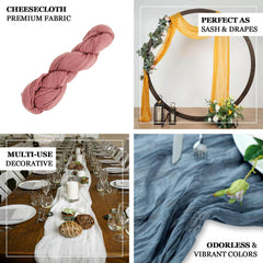 20ft Violet Amethyst Gauze Cheesecloth Fabric Wedding Arch Drapery, Window Scarf Valance, Boho Decor Arbor Curtain Panel