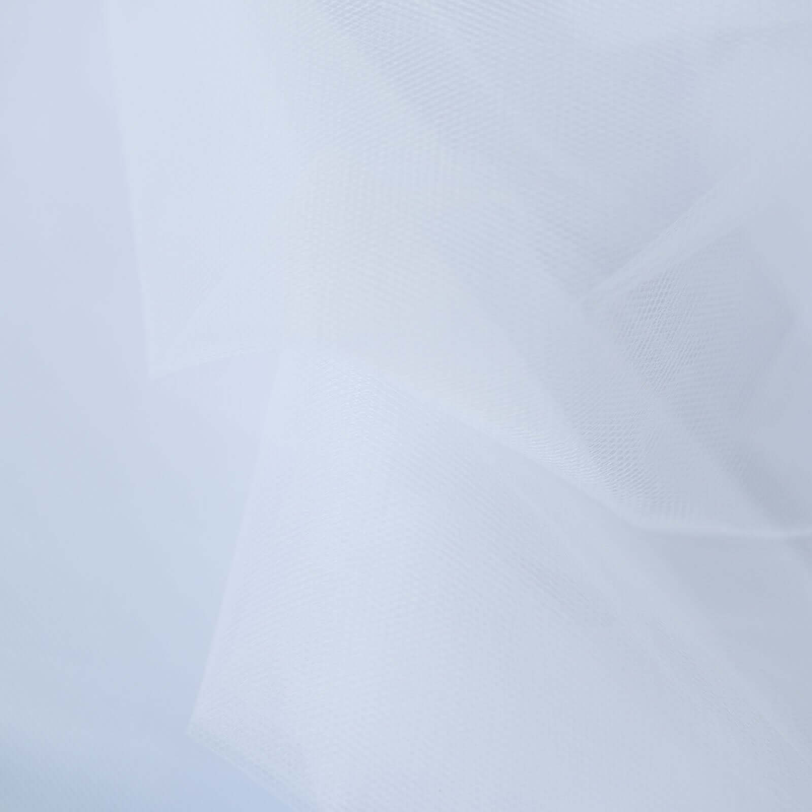 108"x50 Yards White Tulle Fabric Bolt, DIY Craft Fabric Roll