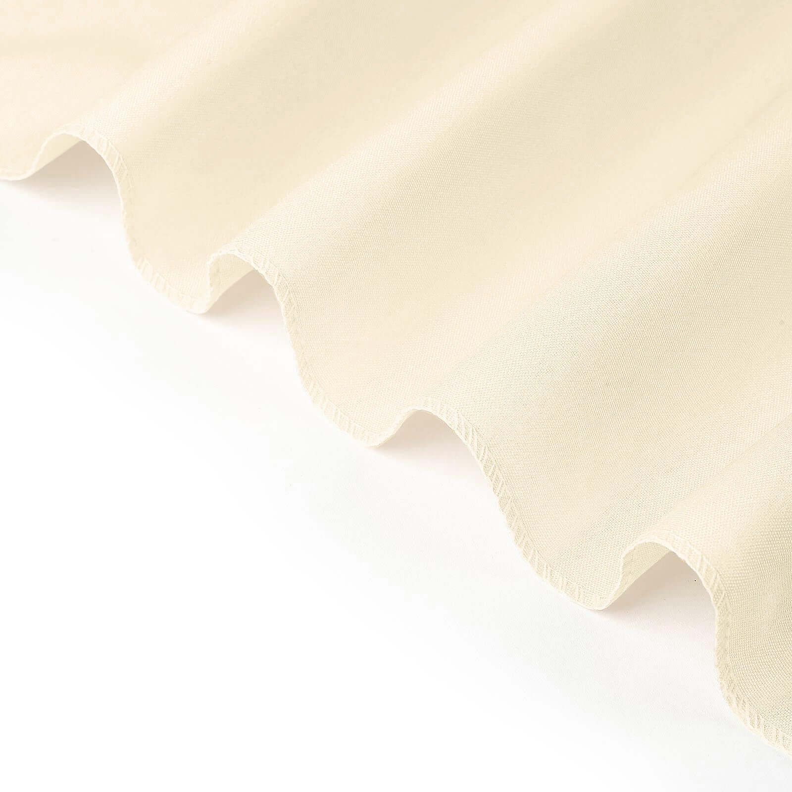 Polyester Slip On Folding Chair Covers Beige - Stain-Resistant Reusable Durable Fabric