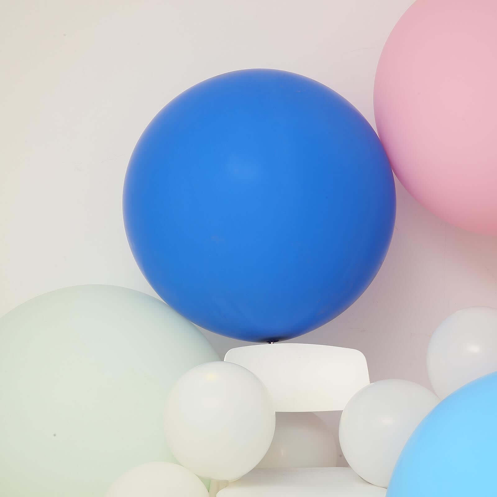 2 Pack 32" Large Balloons Helium or Air Latex Balloons Royal Blue