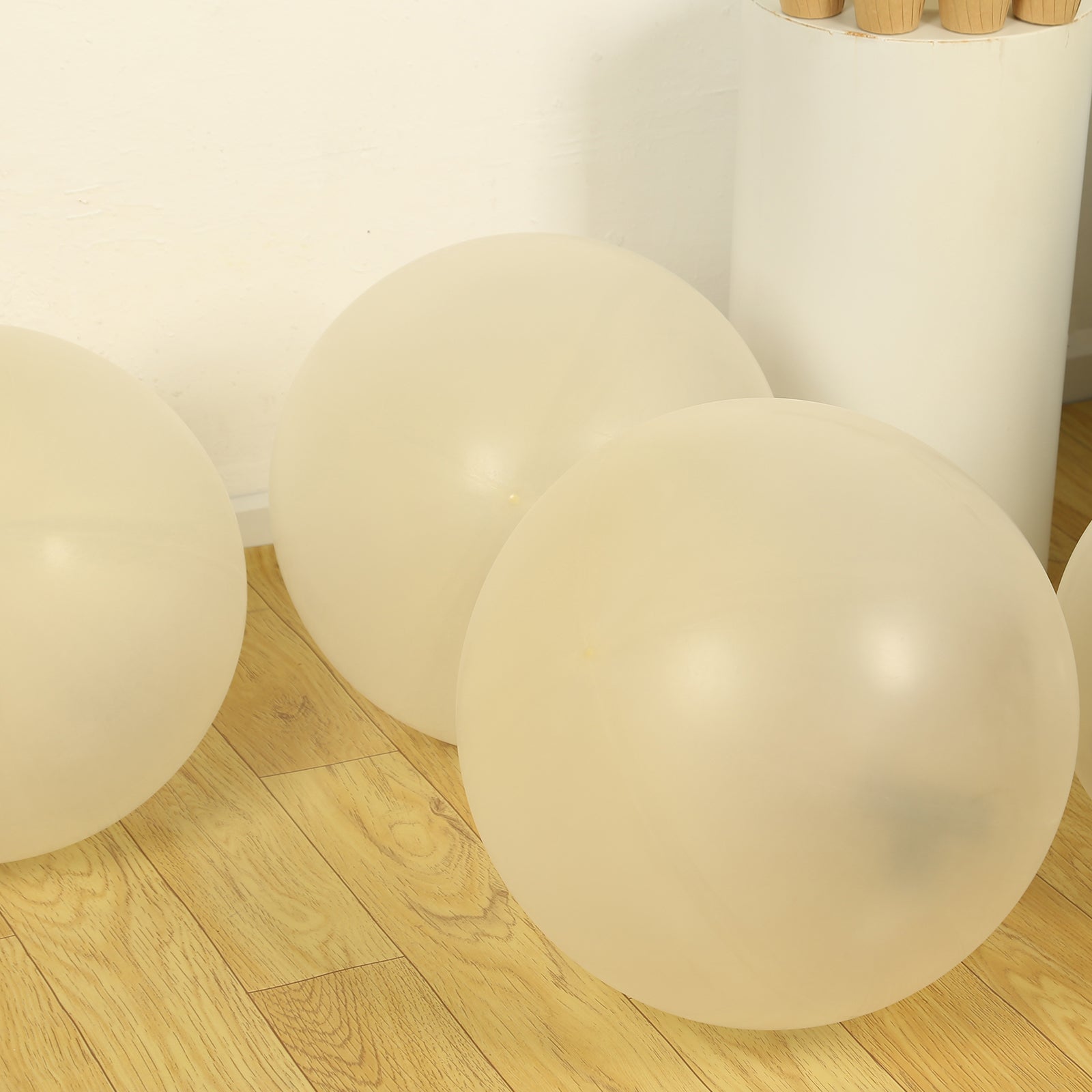 5 Pack Large Clear Biodegradable Balloons, 36" Thickened Extra Strong Eco-friendly Latex Helium Party Balloons