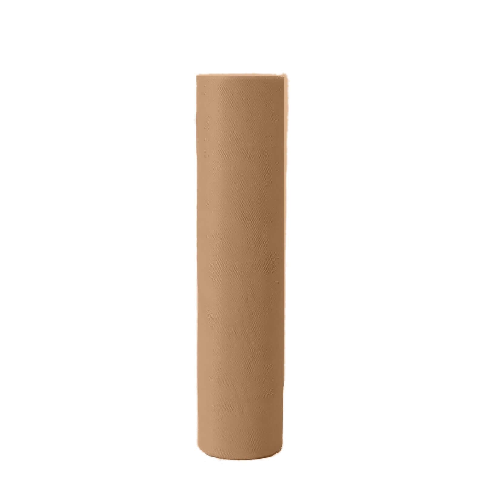 18"x100 Yards Natural Tulle Fabric Bolt, Sheer Fabric Spool Roll For Crafts