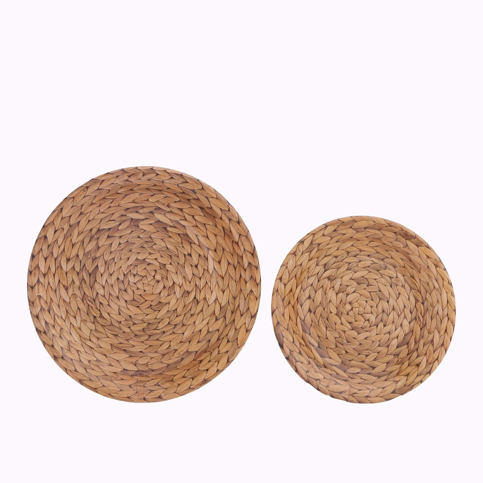 25-Pack Paper 7" Round Dessert Plates in Natural with Woven Rattan Print - Rustic Farmhouse Disposable 300GSM Appetizer Salad Plates for Indoor & Outdoor Gatherings