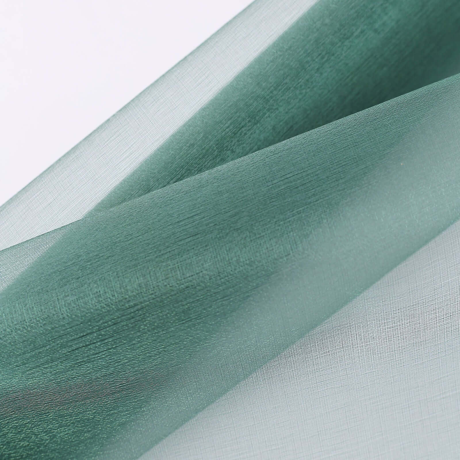 12"x10yd Hunter Emerald Green Sheer Chiffon Fabric Bolt, DIY Voile Drapery Fabric