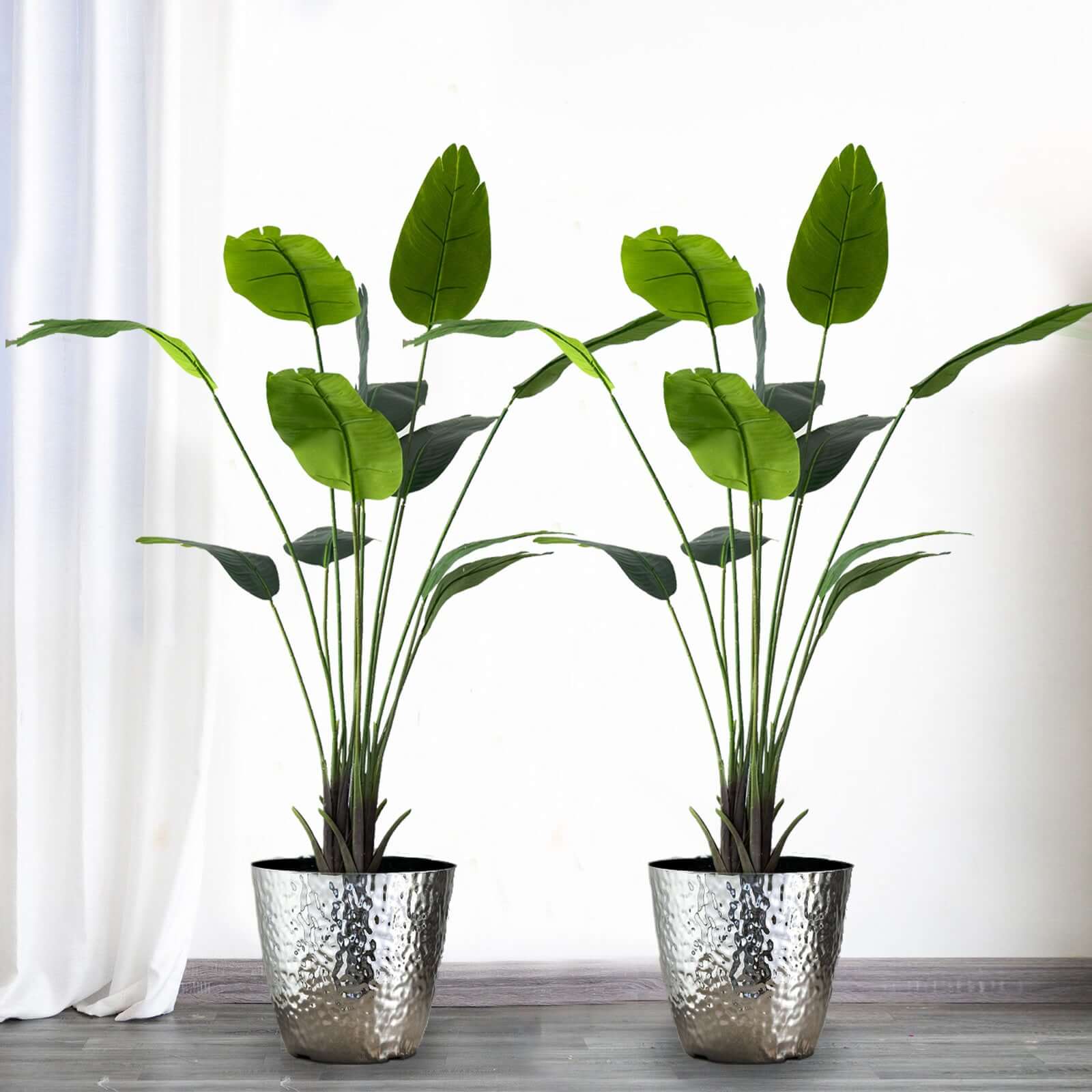 2 Pack 6ft Faux Potted Bird of Paradise Plant