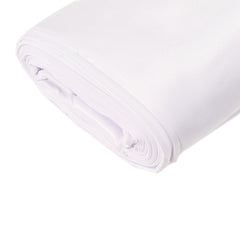 54"x10 Yards White Lamour Satin Fabric Bolt, Heavy Matte Satin Fabric By The Yard