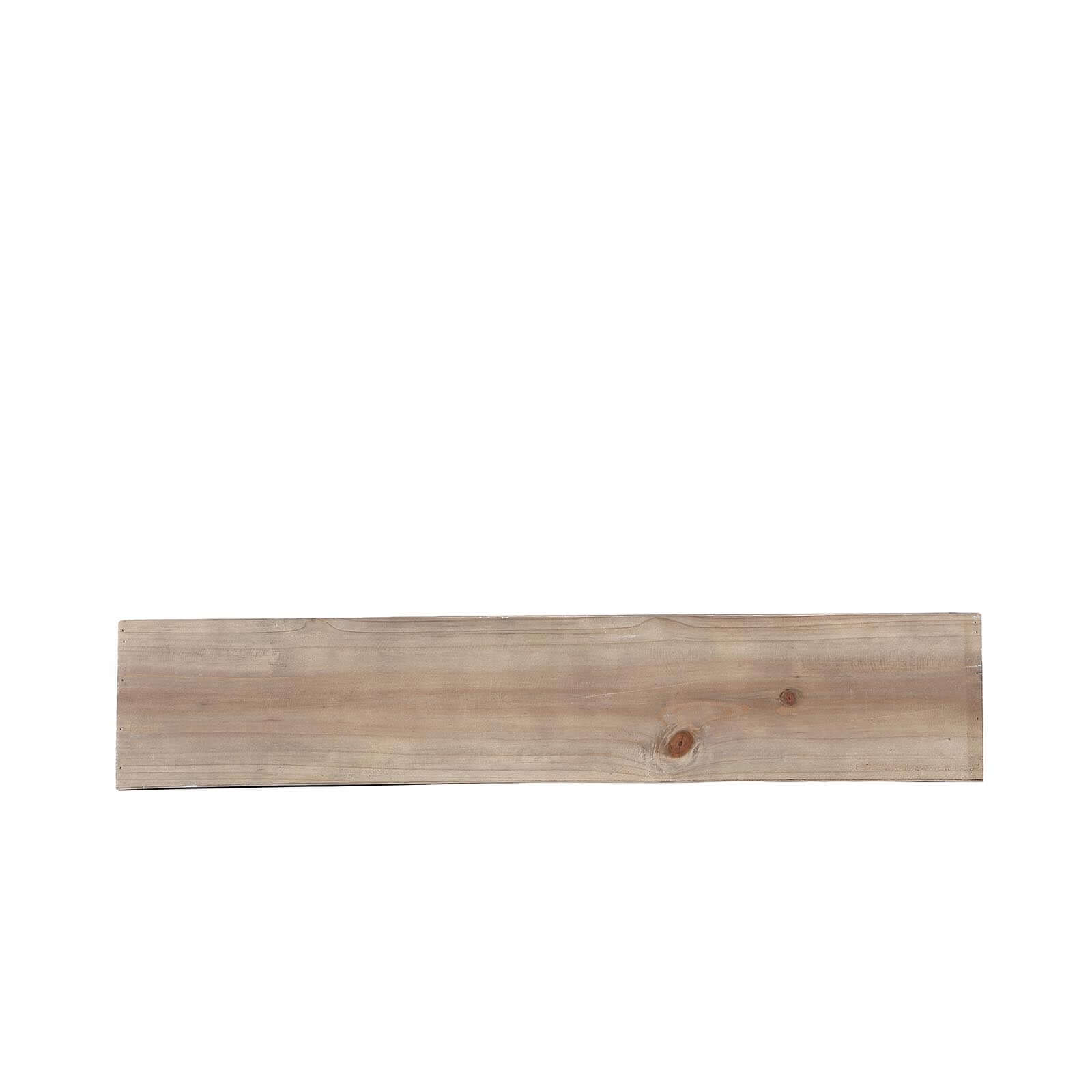 Natural Wood Planter Rectangular Box 30"x6"- Durable Decor with Removable Plastic Liner for Tables