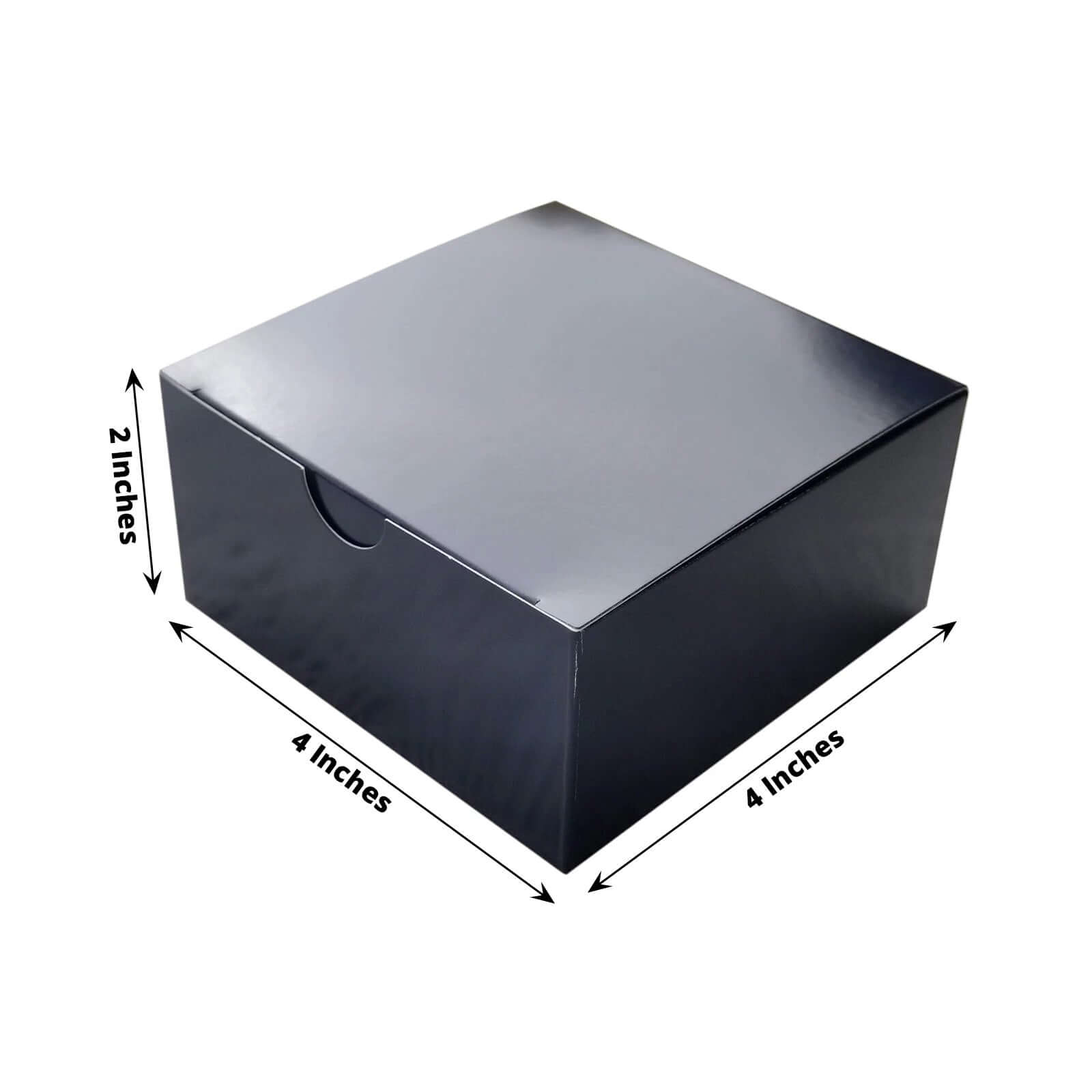 100 Pack 4"x4"x2" Navy Blue Cake Cupcake Party Favor Gift Boxes, DIY