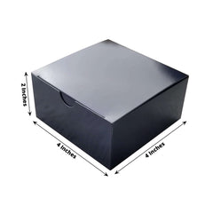 100 Pack 4"x4"x2" Navy Blue Cake Cupcake Party Favor Gift Boxes, DIY