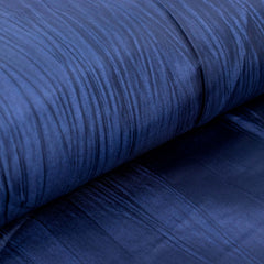 54"x10 Yards Navy Blue Accordion Crinkle Taffeta Fabric Bolt