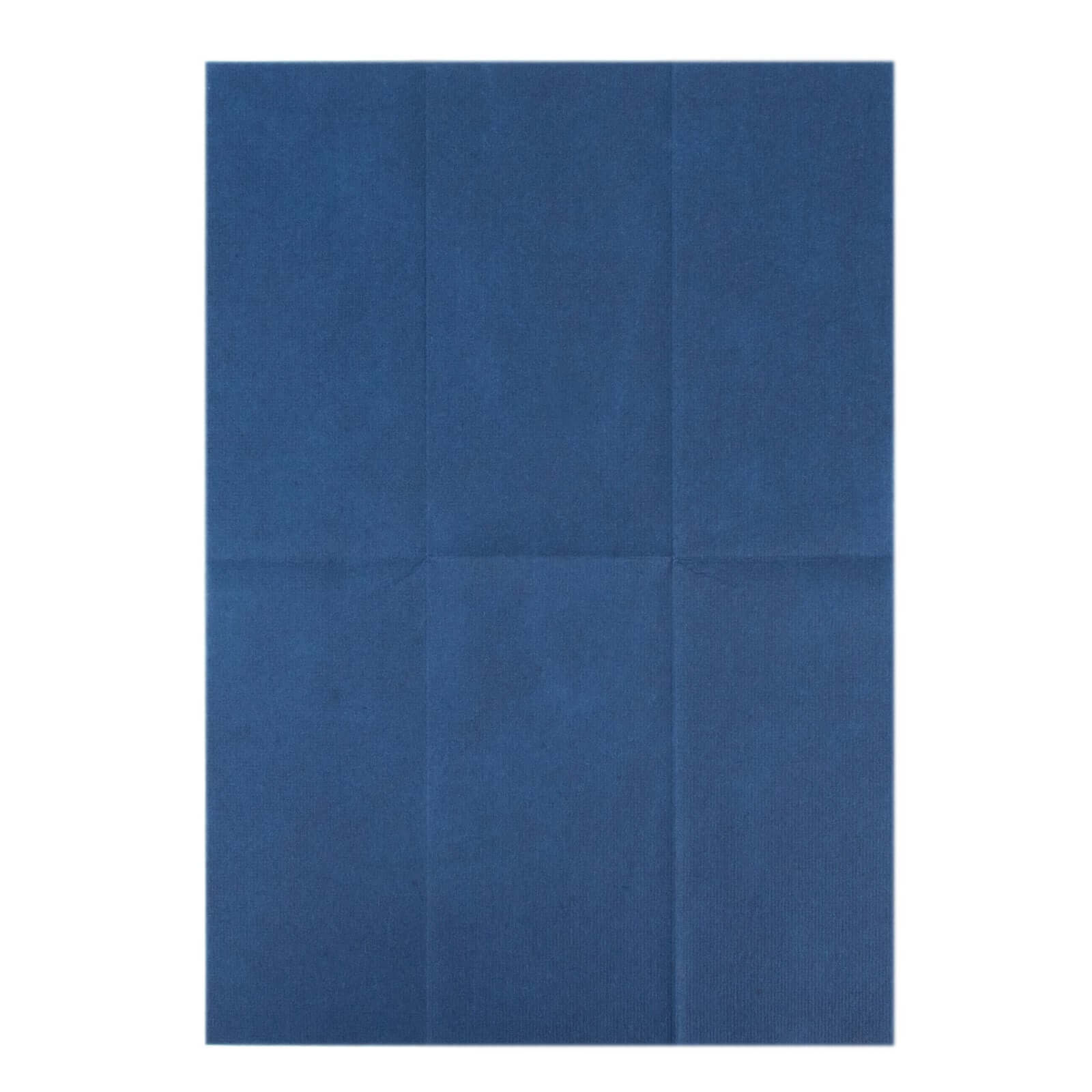 20-Pack Paper Linen-Like Napkins Navy Blue - Disposable Hygienic Airlaid Guest Towels 8.5"x4"
