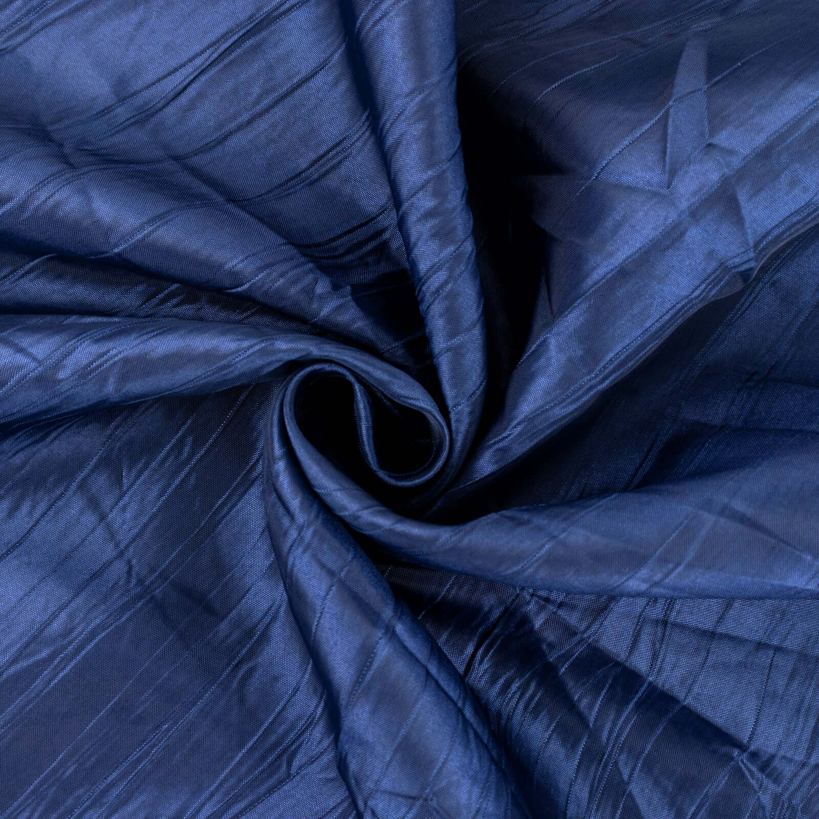 54"x10 Yards Navy Blue Accordion Crinkle Taffeta Fabric Bolt
