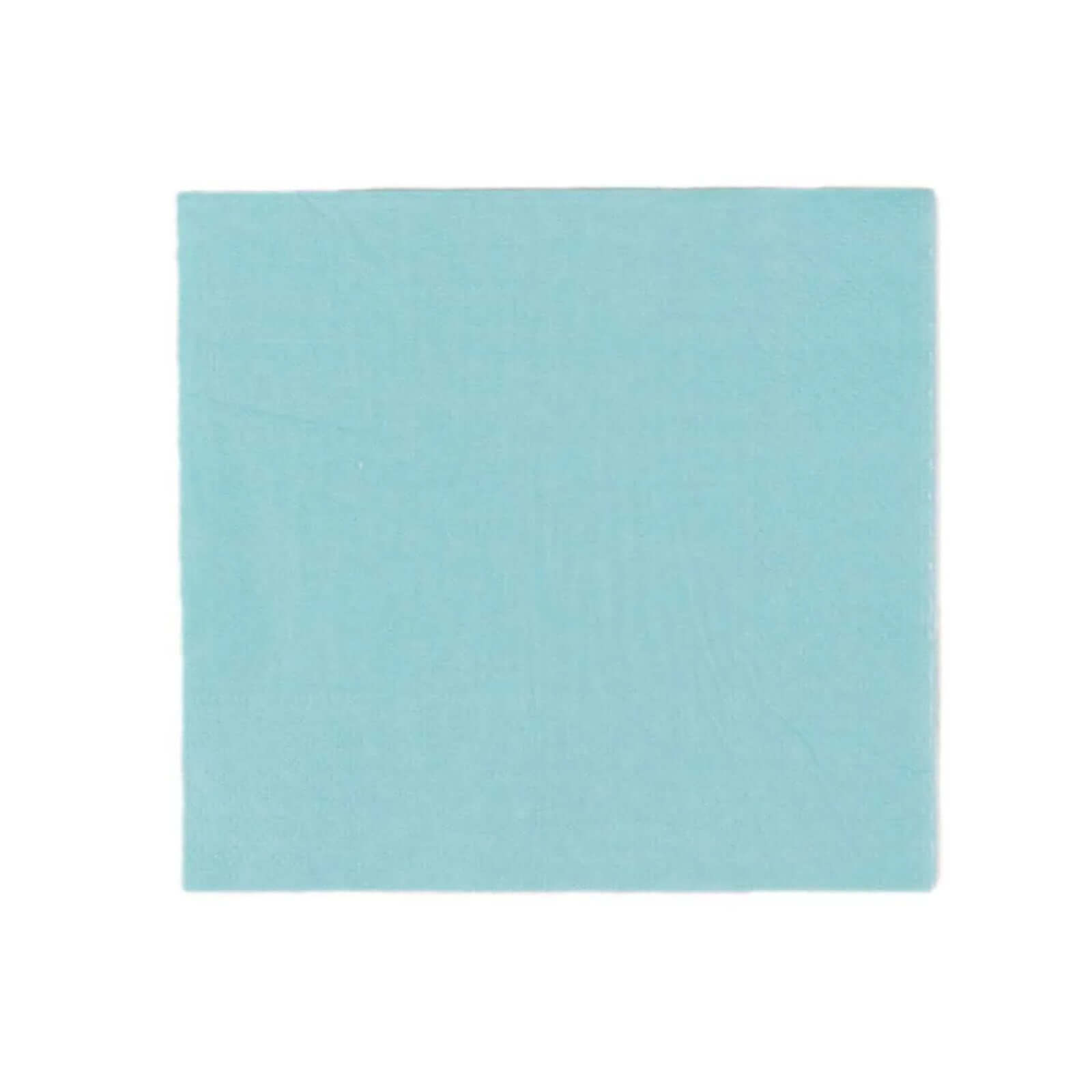 50-Pack Paper Beverage Napkins Blue - 2 Ply Disposable Soft 18GSM Cocktail Napkins 5"x5"
