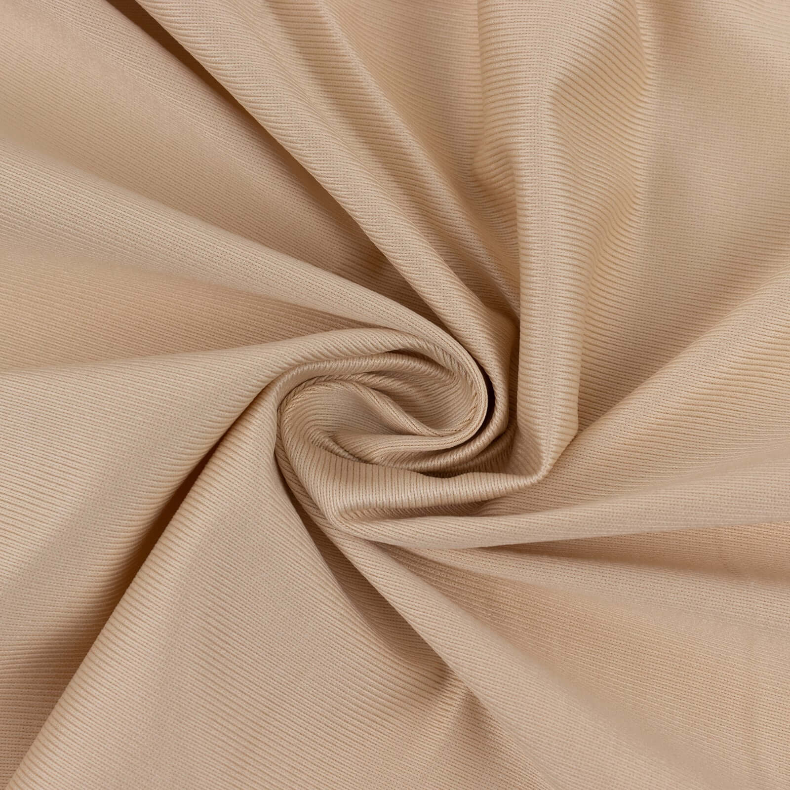 Premium Beige Scuba Polyester Fabric Roll, Wrinkle Free DIY Craft Fabric Bolt- 60"x10 Yards
