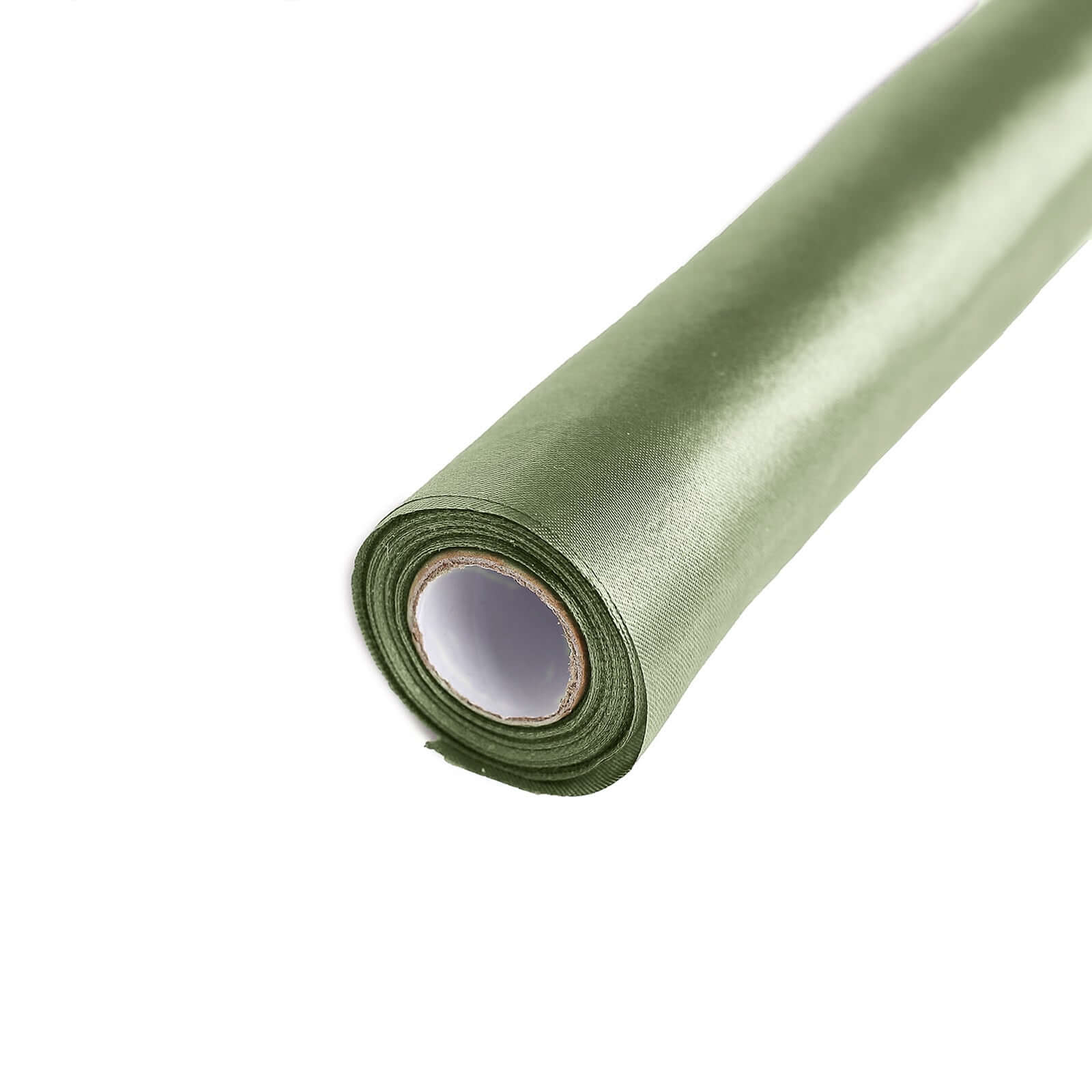 12"x10yd Dusty Sage Green Satin Fabric Bolt, DIY Craft Wholesale Fabric