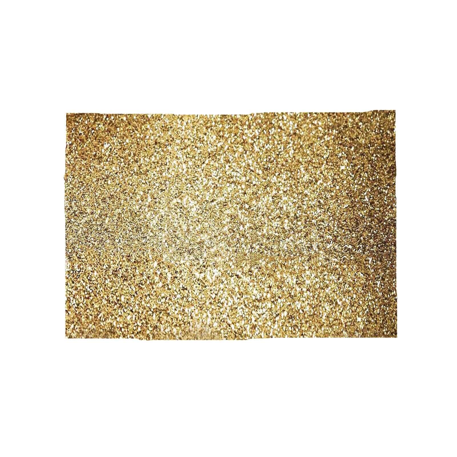 6-Pack Placemats Glitter Design Champagne Sparkle Rectangle - Non-Slip Decorative Dining Table Mats 12"x18"