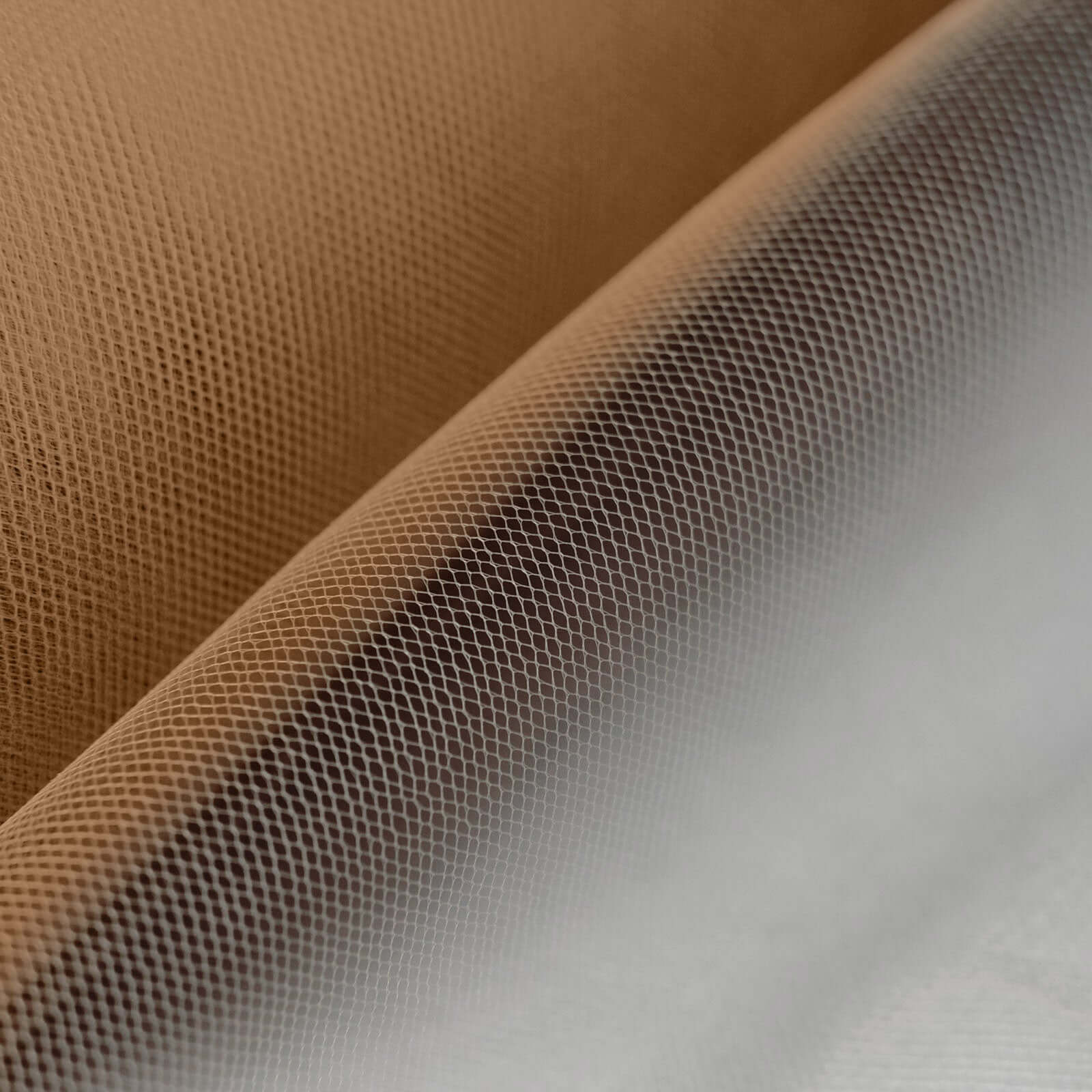 18"x100 Yards Natural Tulle Fabric Bolt, Sheer Fabric Spool Roll For Crafts