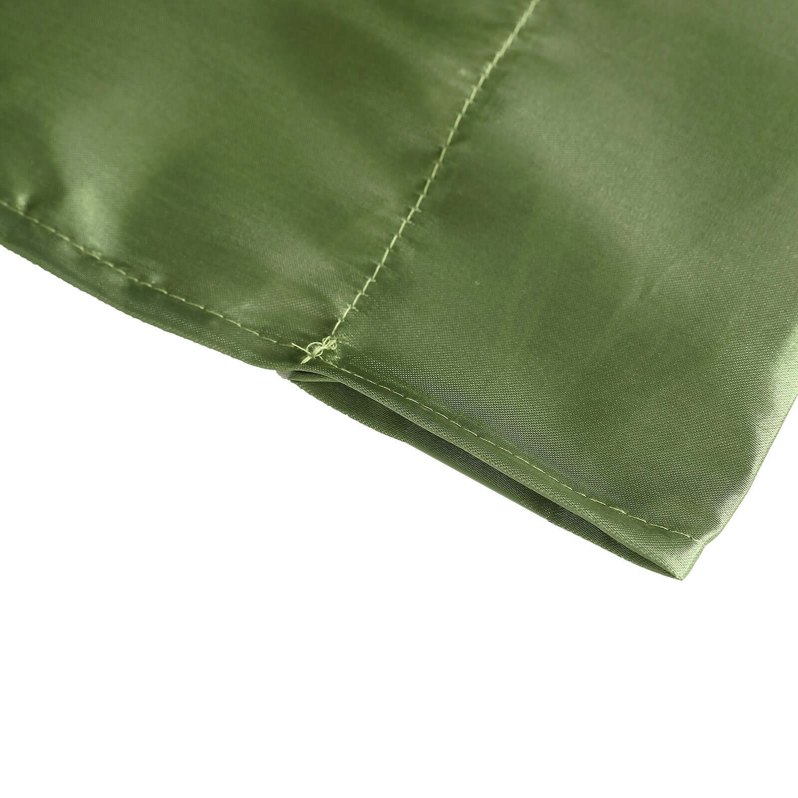 8ftx10ft Olive Green Satin Event Curtain Drapes, Backdrop Event Panel