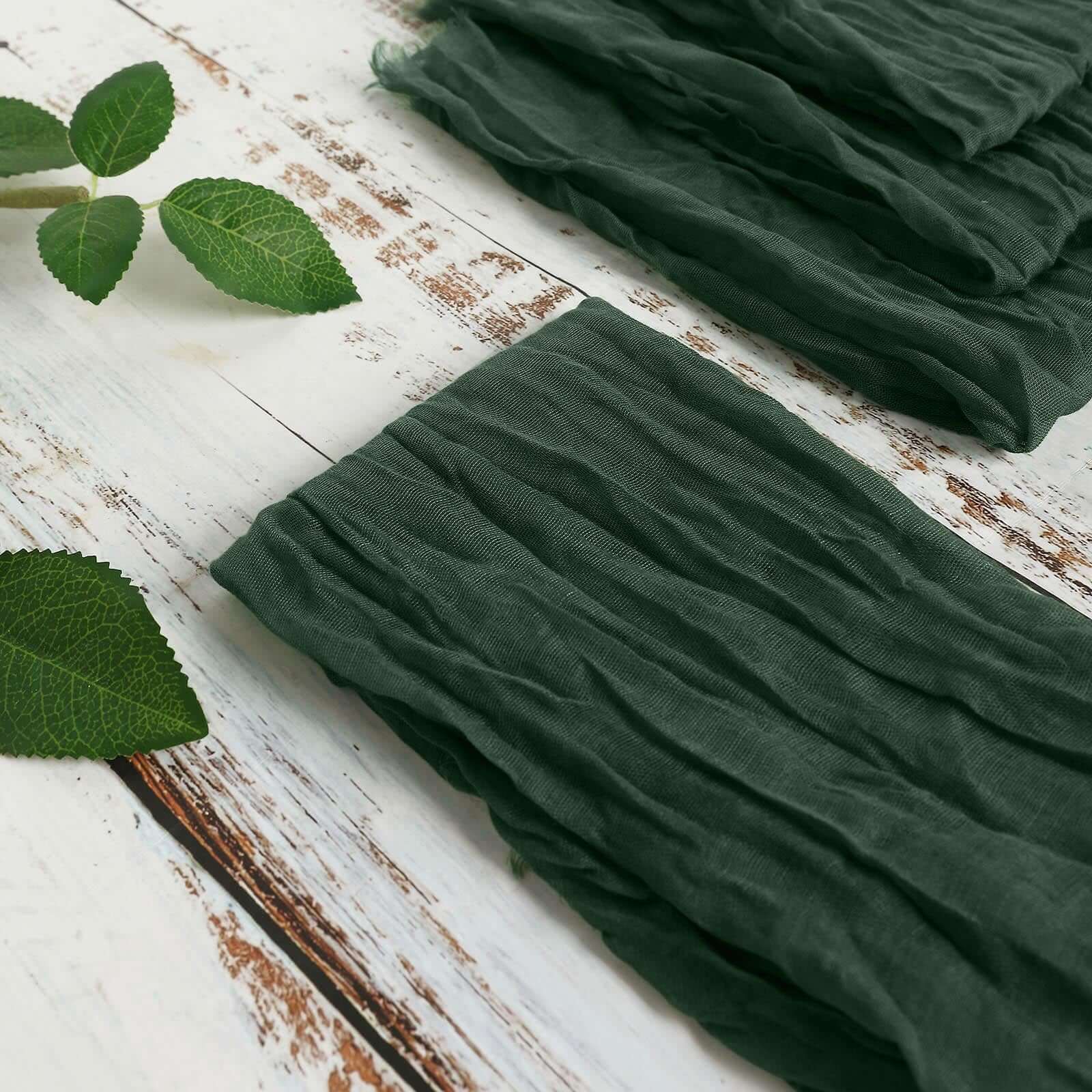 5 Pack Gauze Cheesecloth 24"x19" Napkins Olive Green Reusable Dinner Napkins