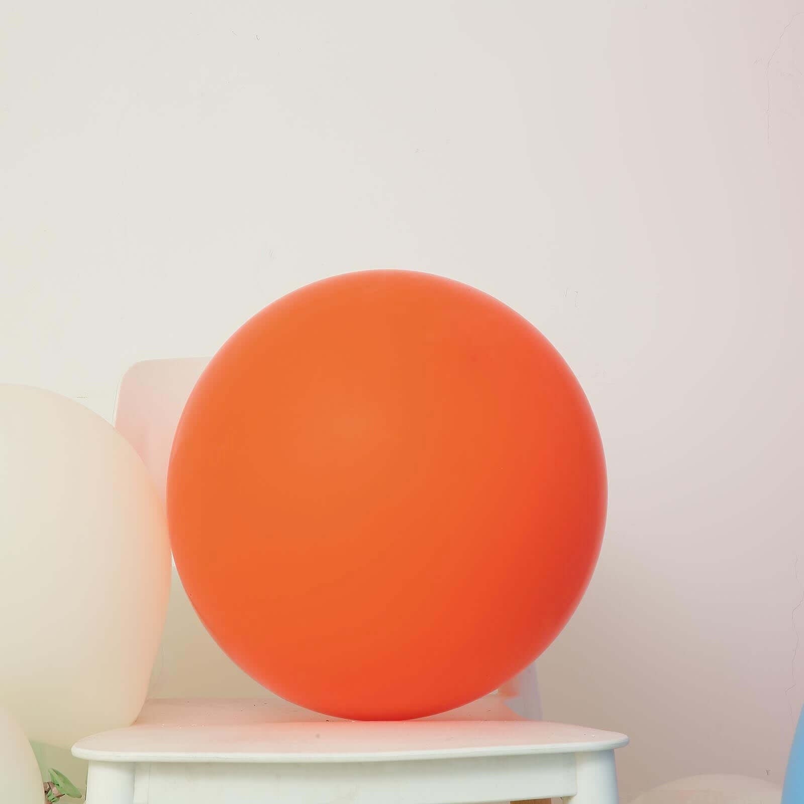 10 Pack 18" Matte Pastel Orange Helium or Air Latex Party Balloons