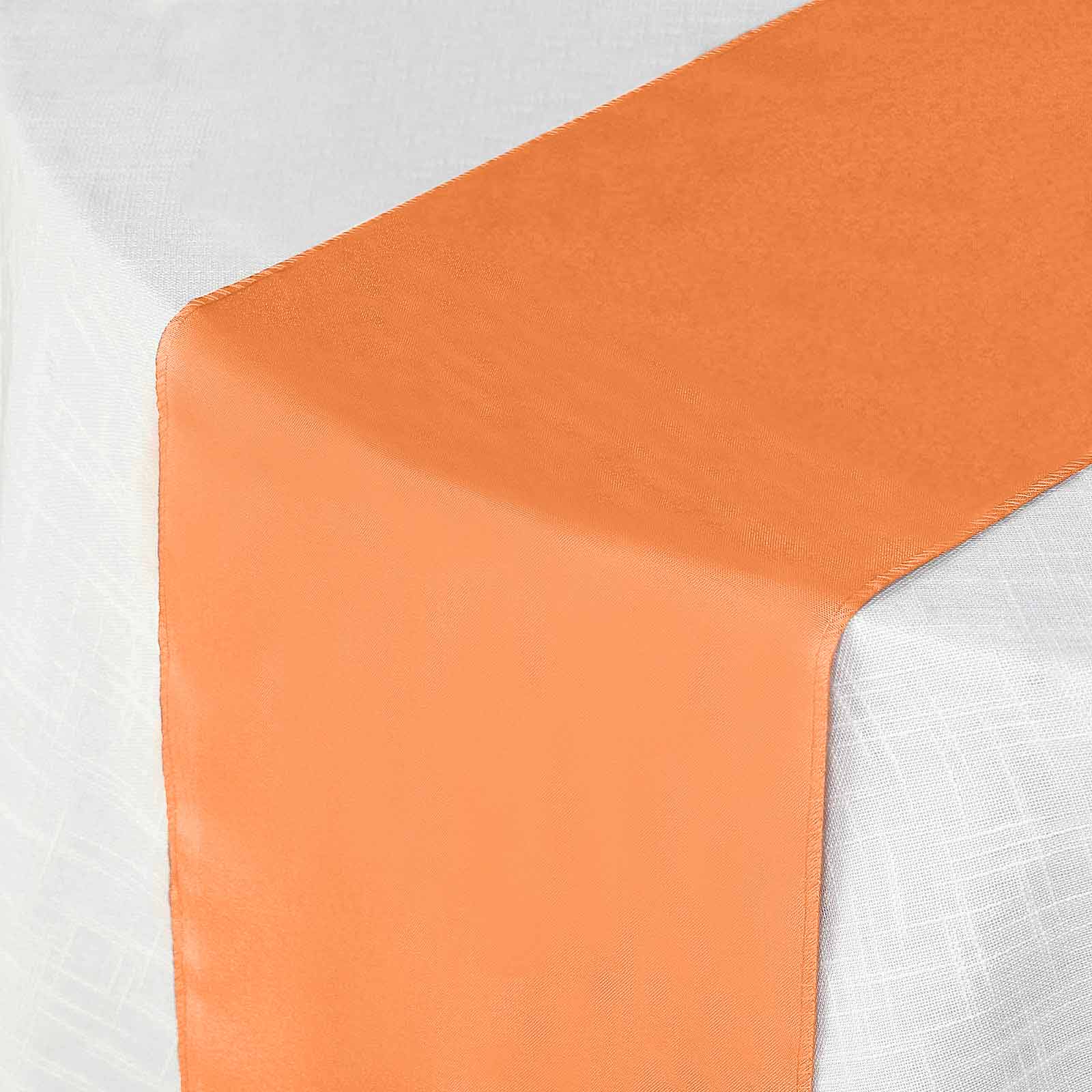 Polyester 12"x108" Table Runner Orange - Durable & Wrinkle-Resistant Table Decor