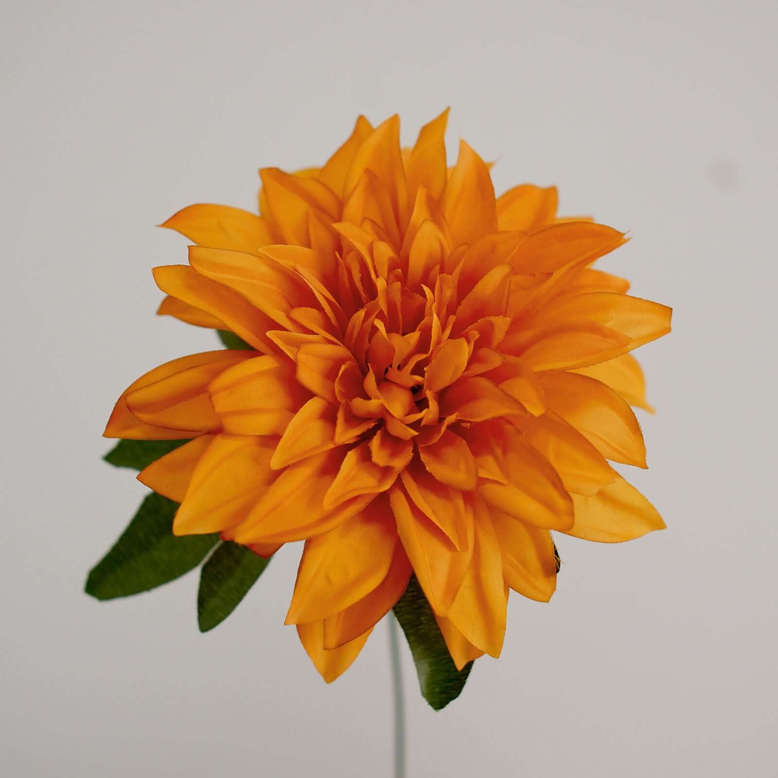 2 Bouquets 20" Orange Artificial Silk Dahlia Flower Spray Bushes
