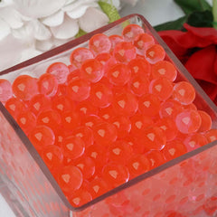 200-250 Pcs Water Gel Beads Vase Filler Red - Small Nontoxic Jelly Balls for Floating Candles & Floral Displays