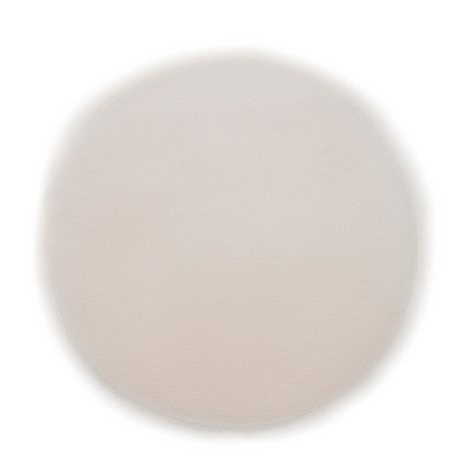25 Pack 9" Beige Sheer Nylon Tulle Circles Favor Wrap Craft Fabric, DIY Candy Favor Wraps