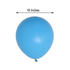 10 Pack 18" Matte Pastel Light Blue Helium or Air Latex Party Balloons