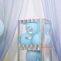 4-Pack Stickers Banner Custom 0-9 Number "3" Design Iridescent - Milestone Age and Date Stick-On Numbers 5"