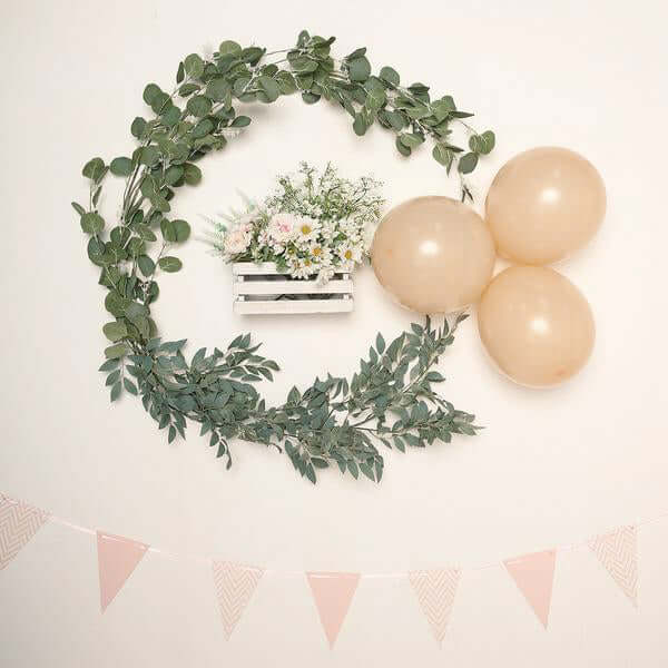 25 Pack 12" Matte Pastel Peach Helium or Air Latex Party Balloons