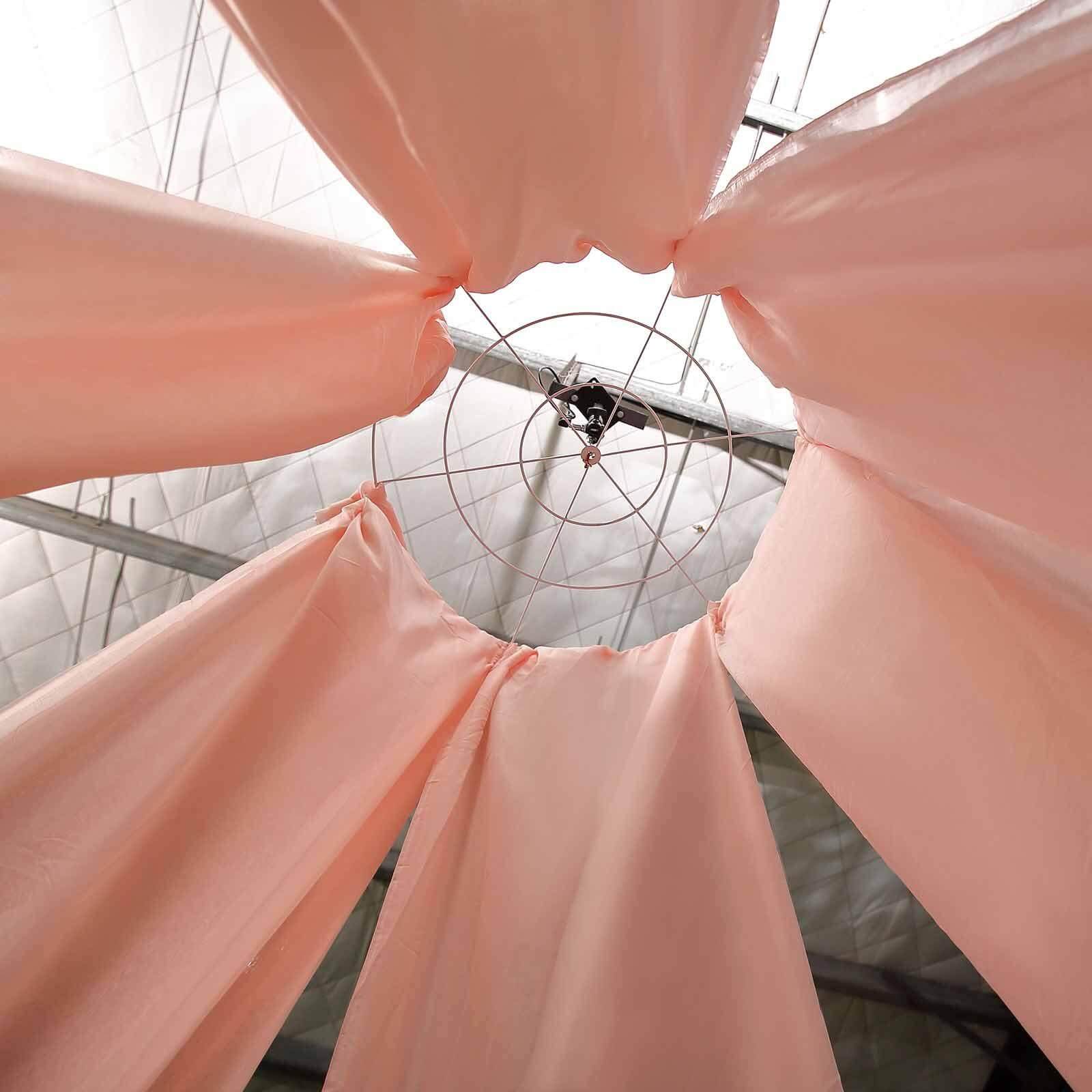 10ftx30ft Blush Sheer Ceiling Drape Curtain Panels Durable Flame Resistant Fabric