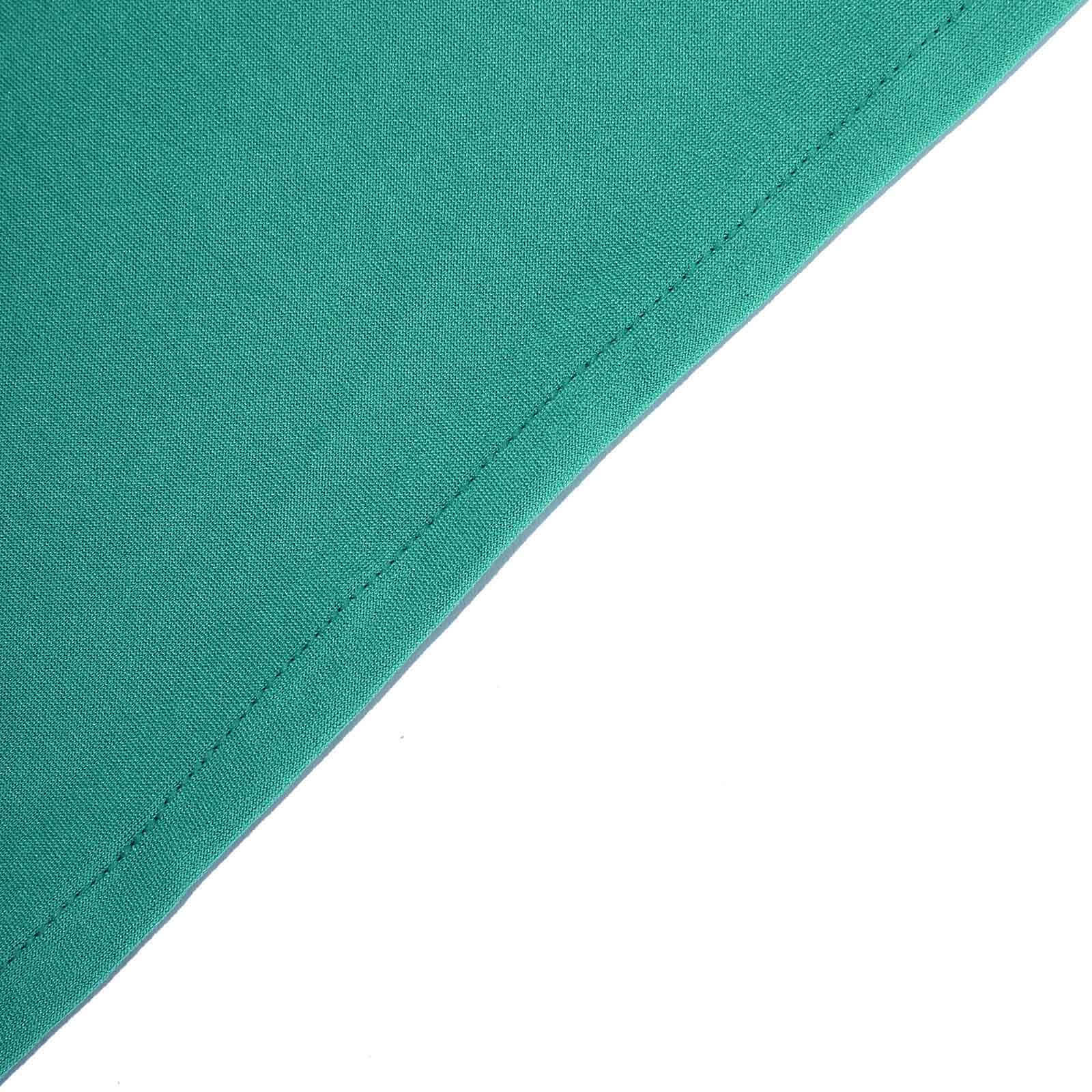 Stretch Spandex 6ft Rectangle Tablecloth Peacock Teal - Durable Form-Fitting Table Cover