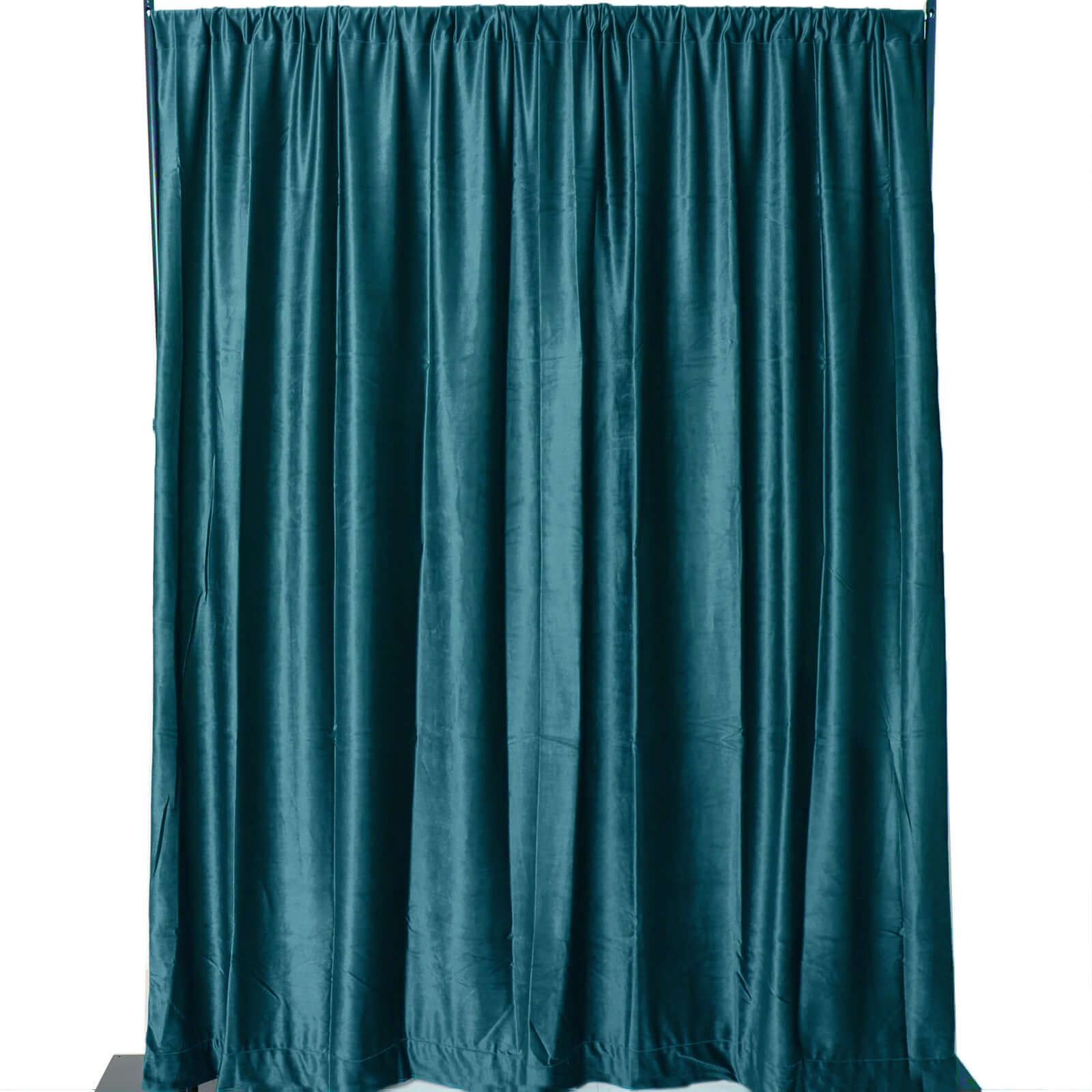 8ftx8ft Peacock Teal Premium Smooth Velvet Event Curtain Drapes, Privacy Backdrop Event Panel with Rod Pocket