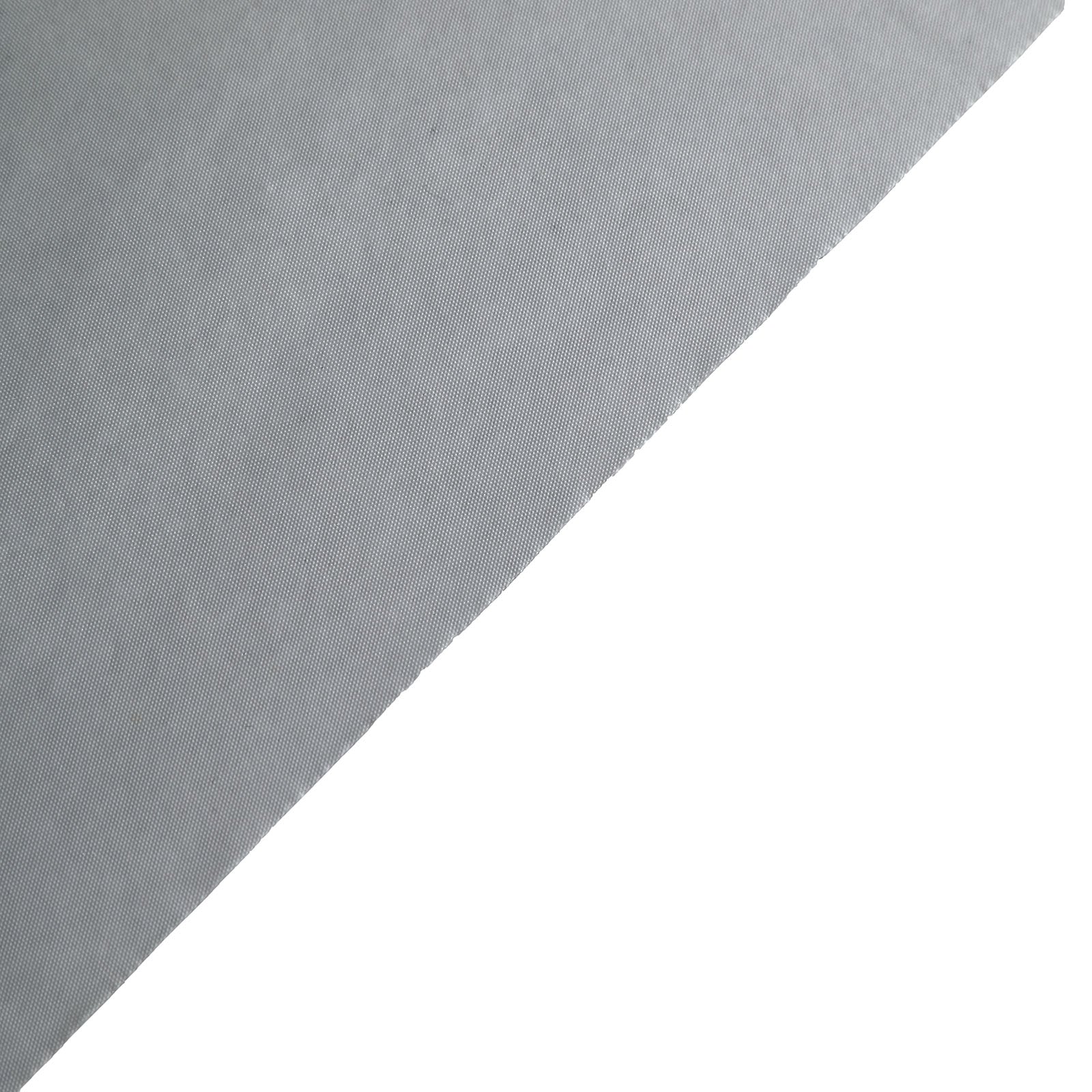 Silver Rectangle Plastic Table Cover, 54"x108" PVC Waterproof Disposable Tablecloth