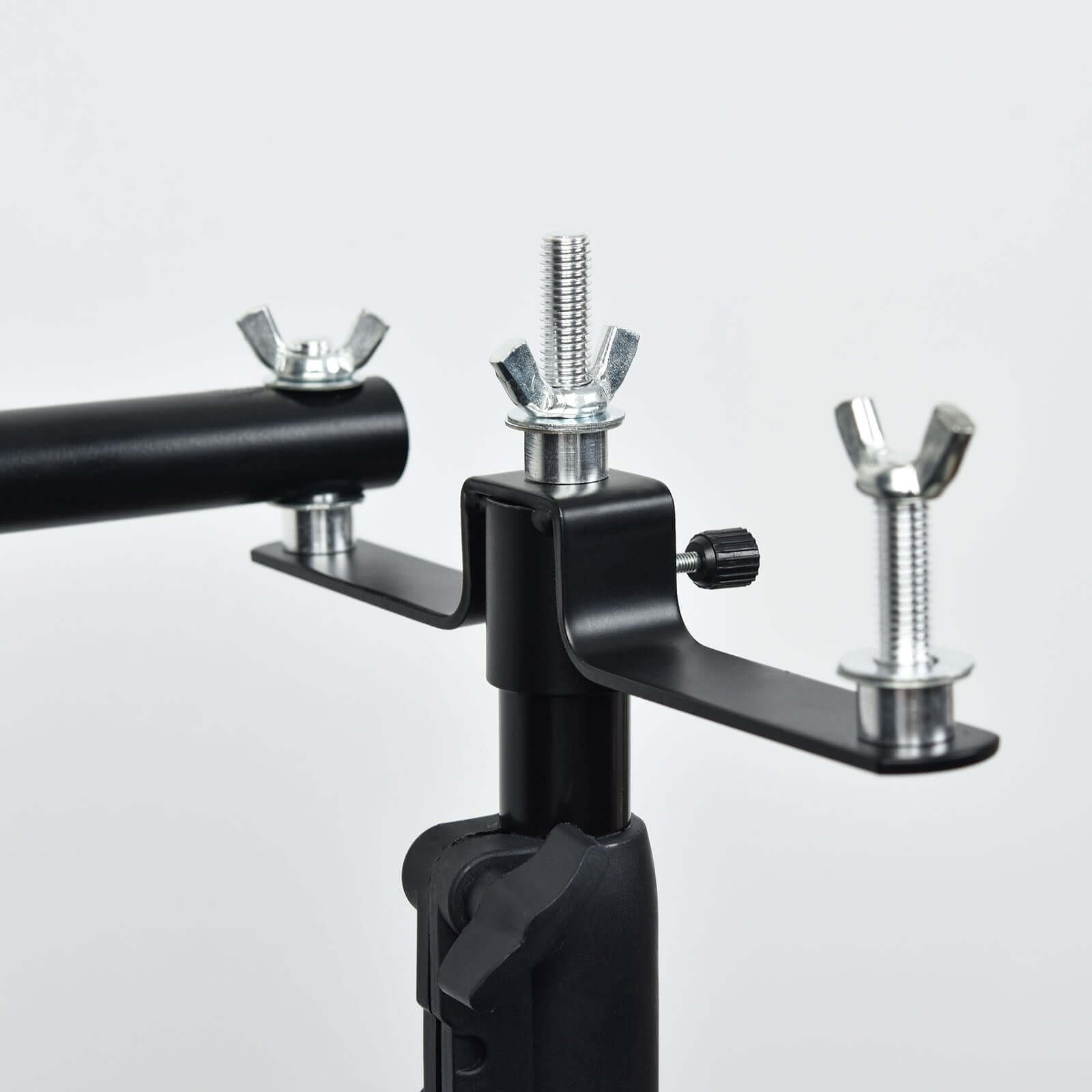 10ft DIY Adjustable Triple Crossbar Kit and Mounting Brackets For Backdrop Stands