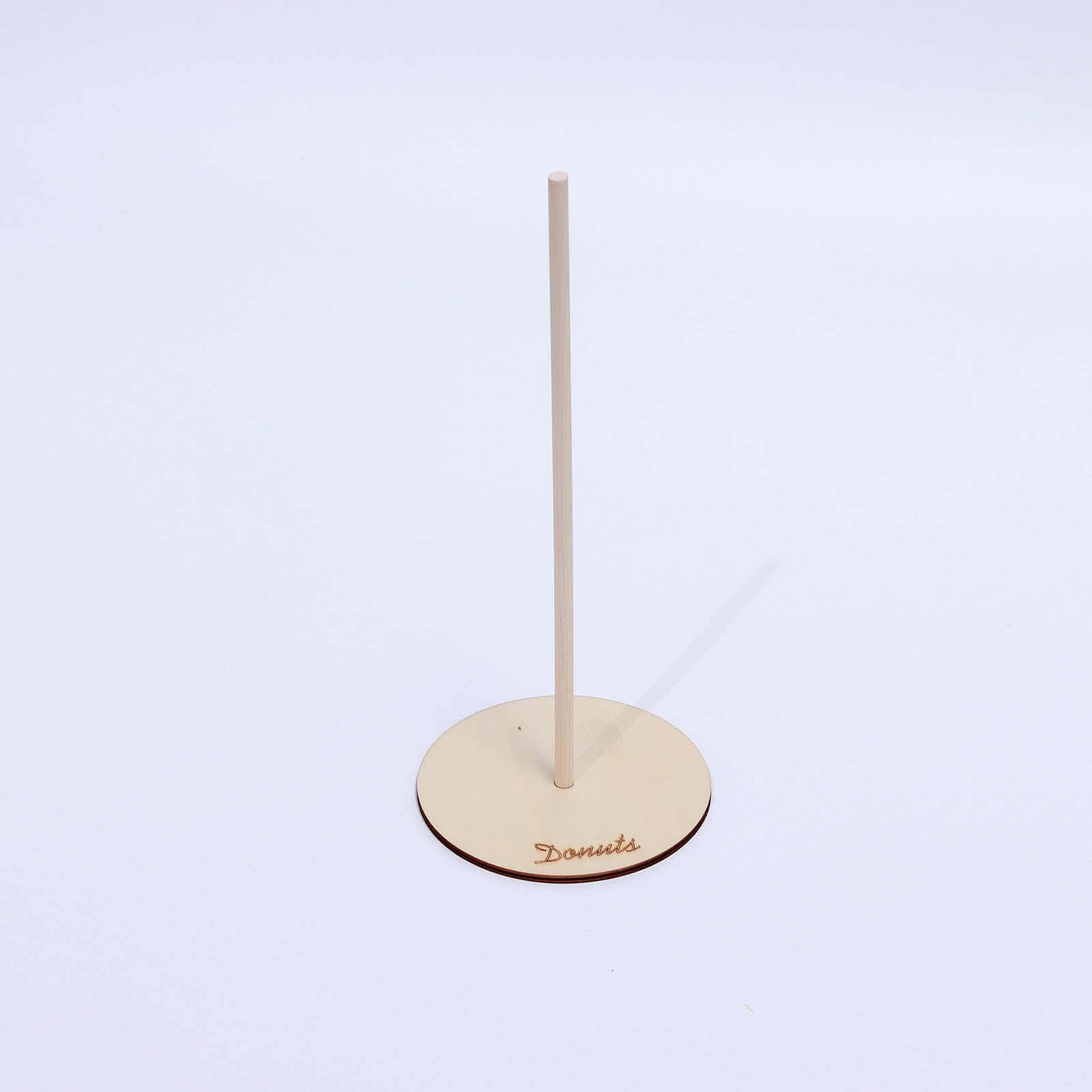 2-Pack Wooden Donut Stand Tower - Detachable Doughnut Rack Holder for Rustic Chic Dessert Tables