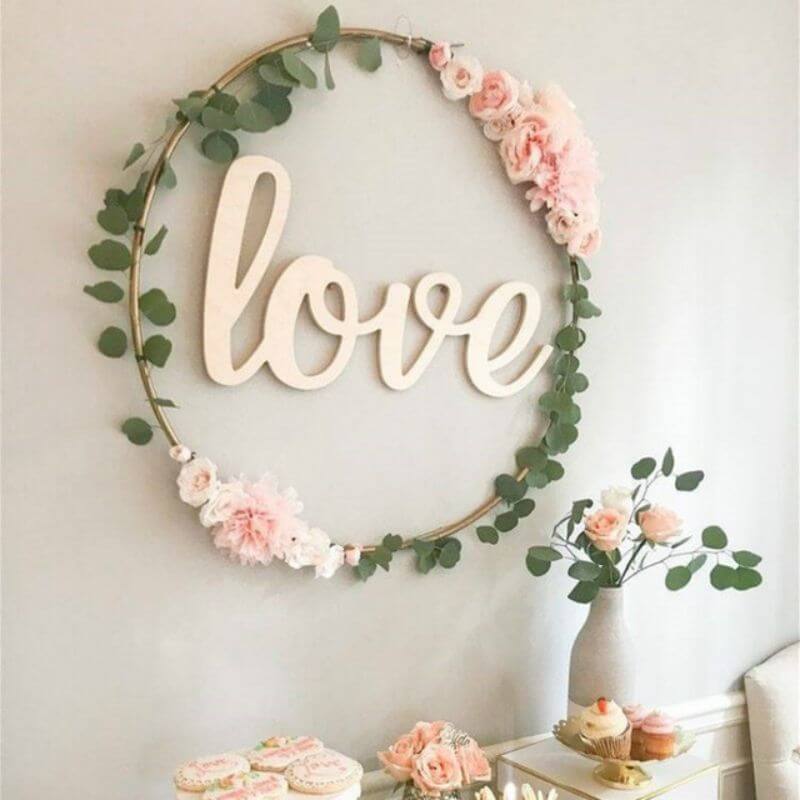 36" Gold Heavy Duty Metal Hoop Wreath, Floral Hoop