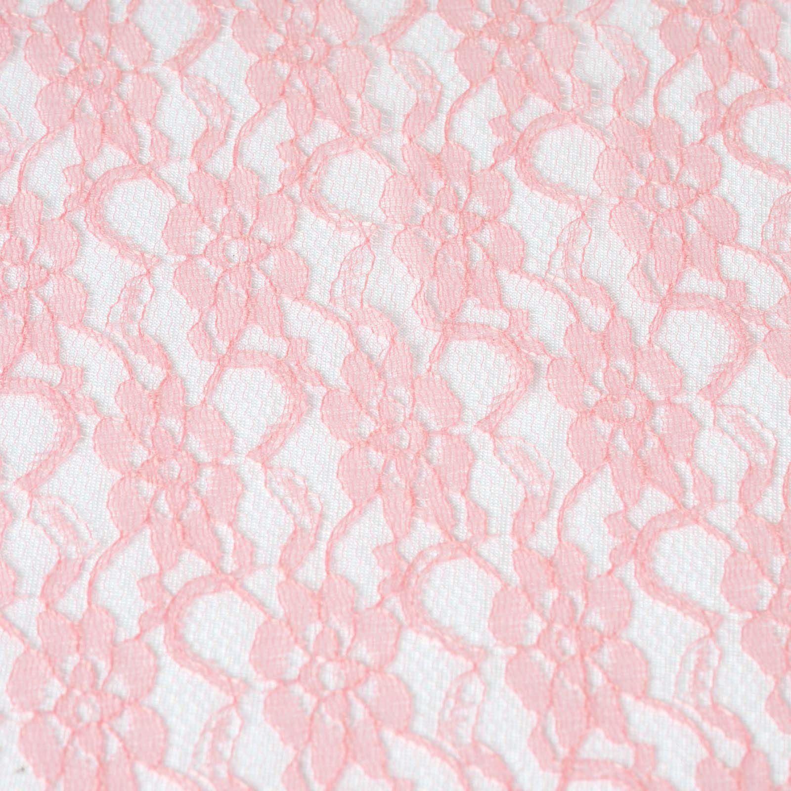 5 Pack Lace Chair Sashes Rose Quartz with Whimsical Vintage Floral Motif for Stylish Occasions 6"x108"