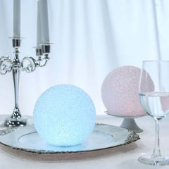 2-Pack LED Light Globes Color Changing - Battery Operated Ball Centerpieces 6"