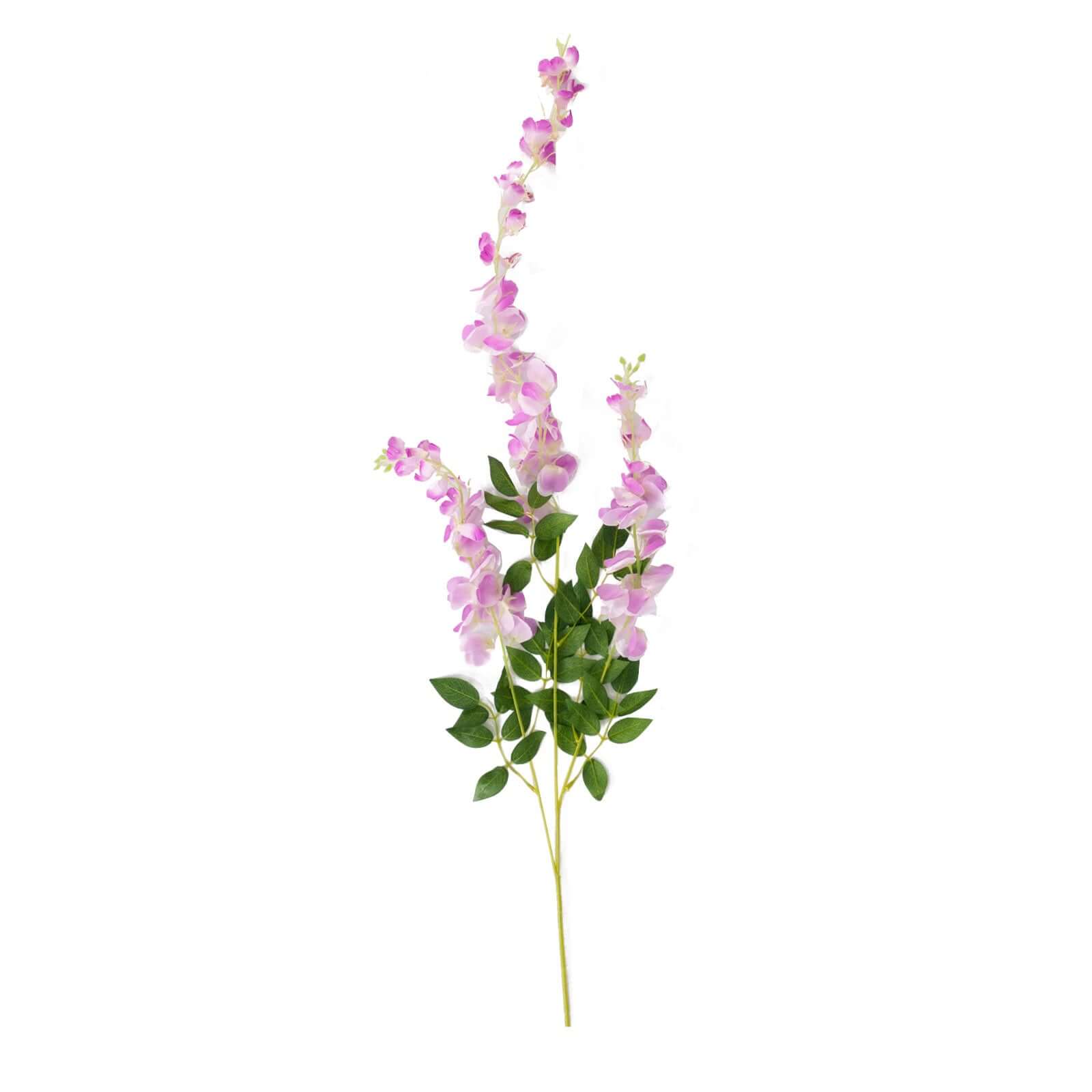 5 Pack 44" Silk Hanging Wisteria Flower Garland Vines in Lavender Lilac, 3 Strands in 1 Bush