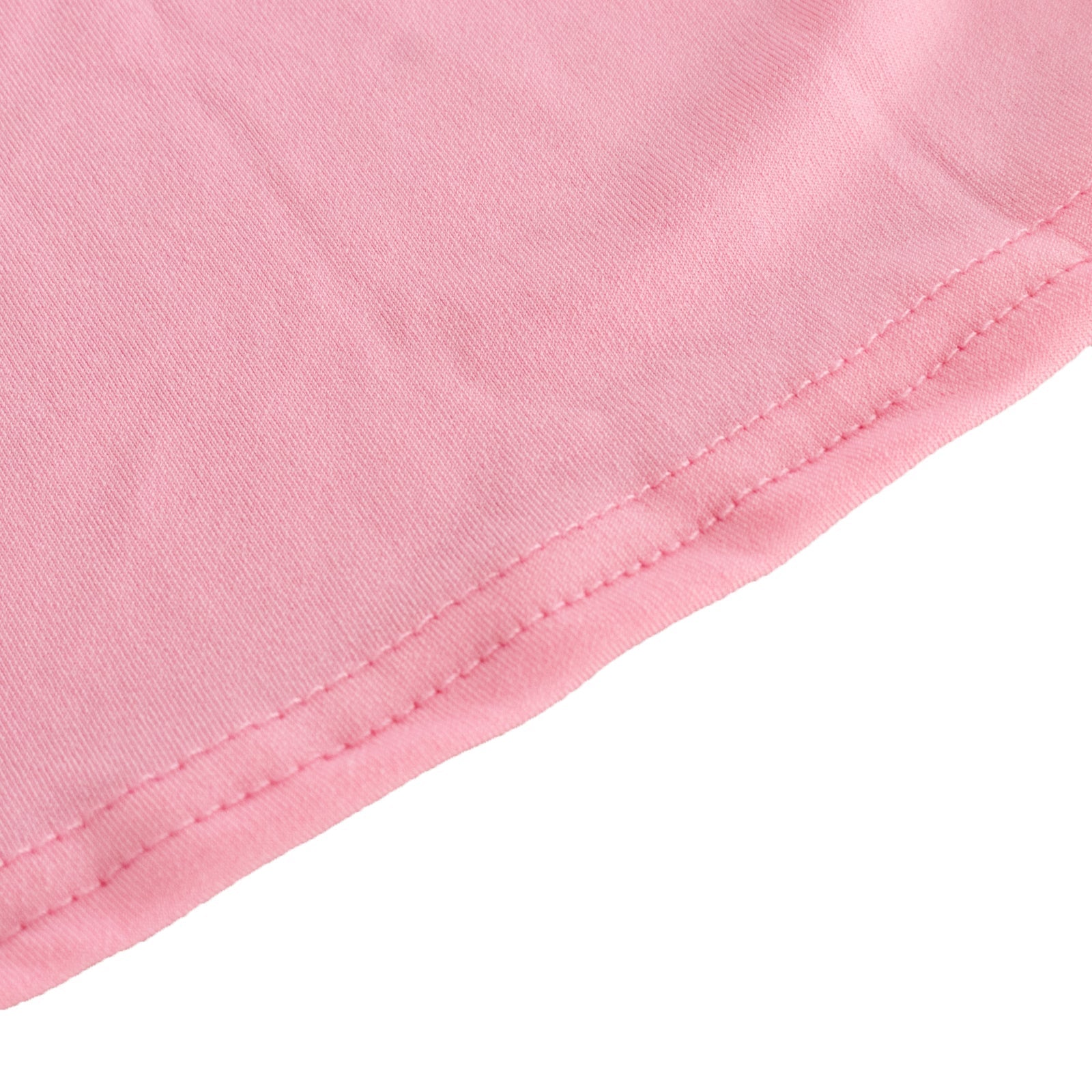 Spandex 24"-32" Round Cocktail Table Cover Pink - Easy to Maintain Stretch Fitted Highboy Tablecloth