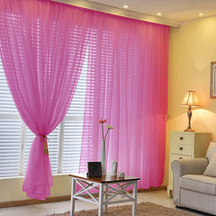 2 Pack Fuchsia Sheer Chiffon Event Curtain Drapes, Durable Flame Resistant Premium Organza Backdrop Event Panels With Rod Pockets - 10ftx10ft