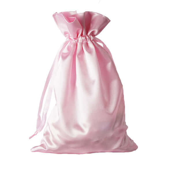 12 Pack 6"x9" Pink Satin Drawstring Wedding Party Favor Gift Bags
