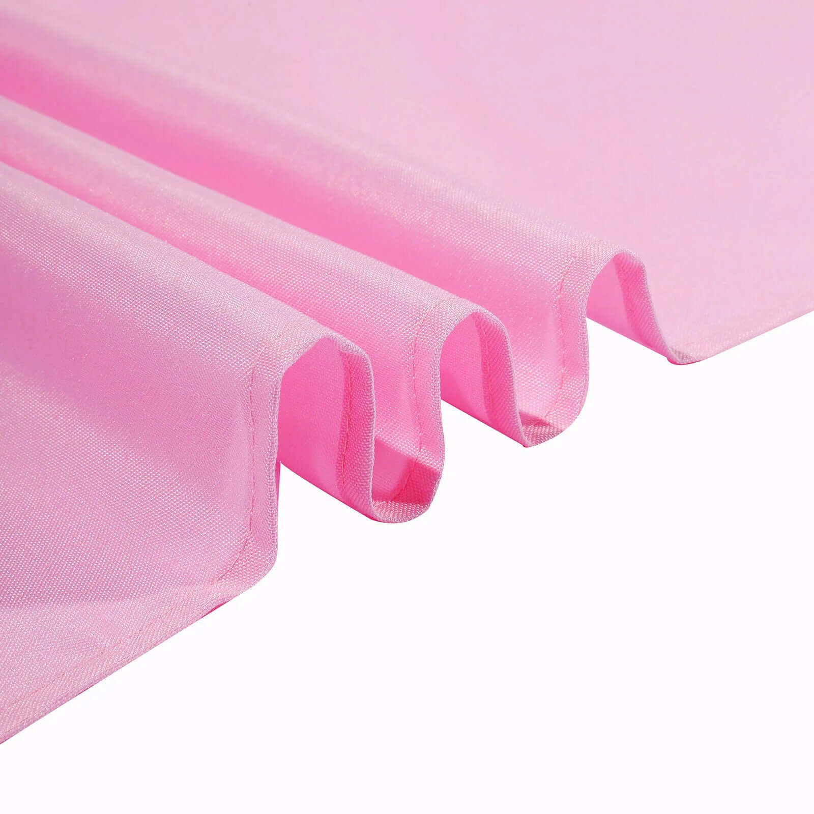 Polyester Square 70"x70" Tablecloth Pink - Wrinkle-Resistant & Durable Table Cover
