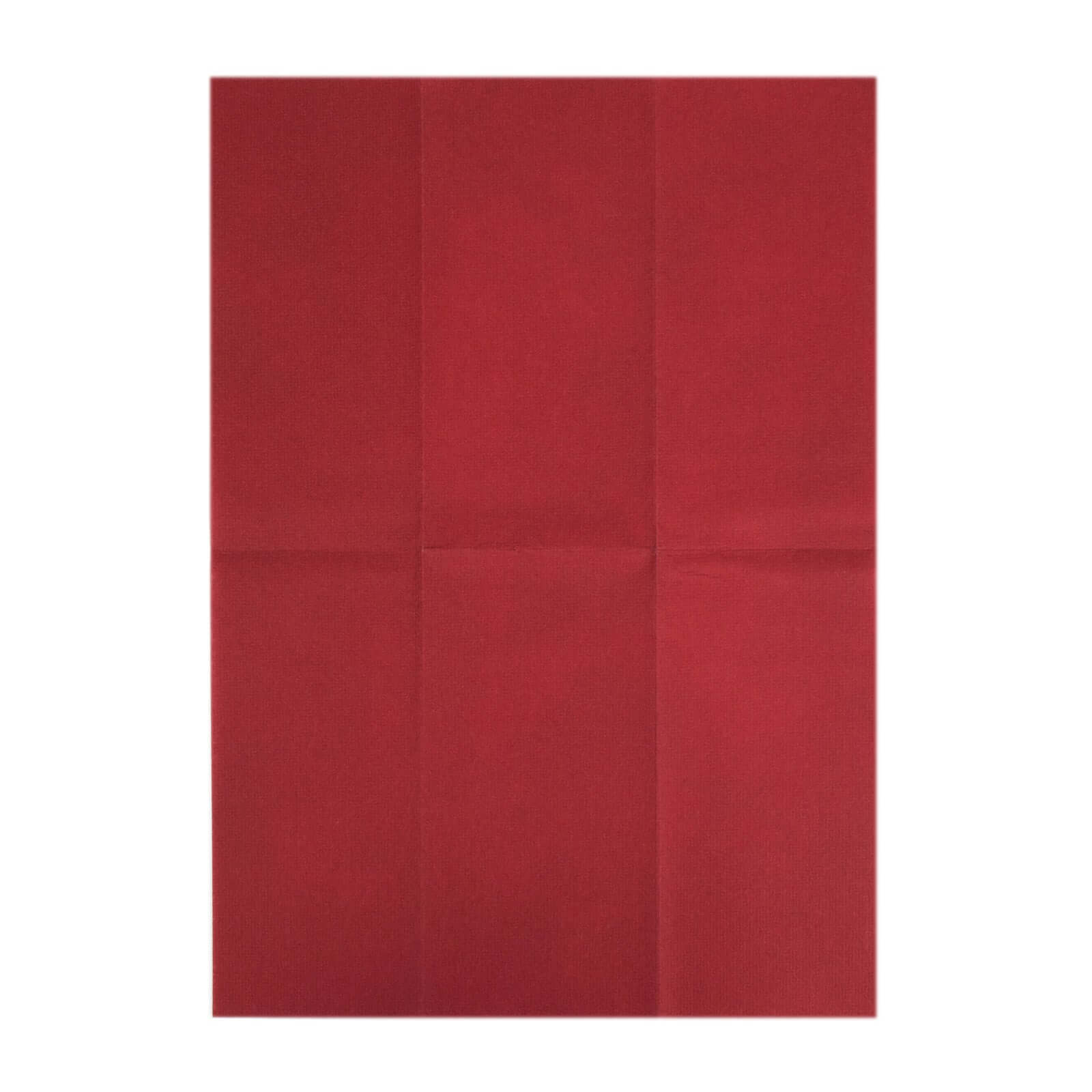 20-Pack Paper Linen-Like Napkins Burgundy - Disposable Hygienic Airlaid Guest Towels 8.5"x4"
