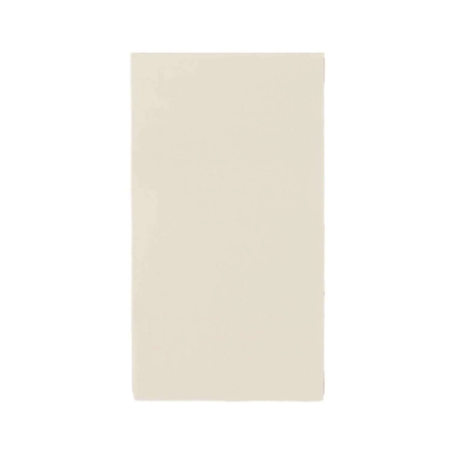 50-Pack Paper Napkins Soft Ivory - Disposable 2-Ply Cocktail and Beverage Napkins for Weddings