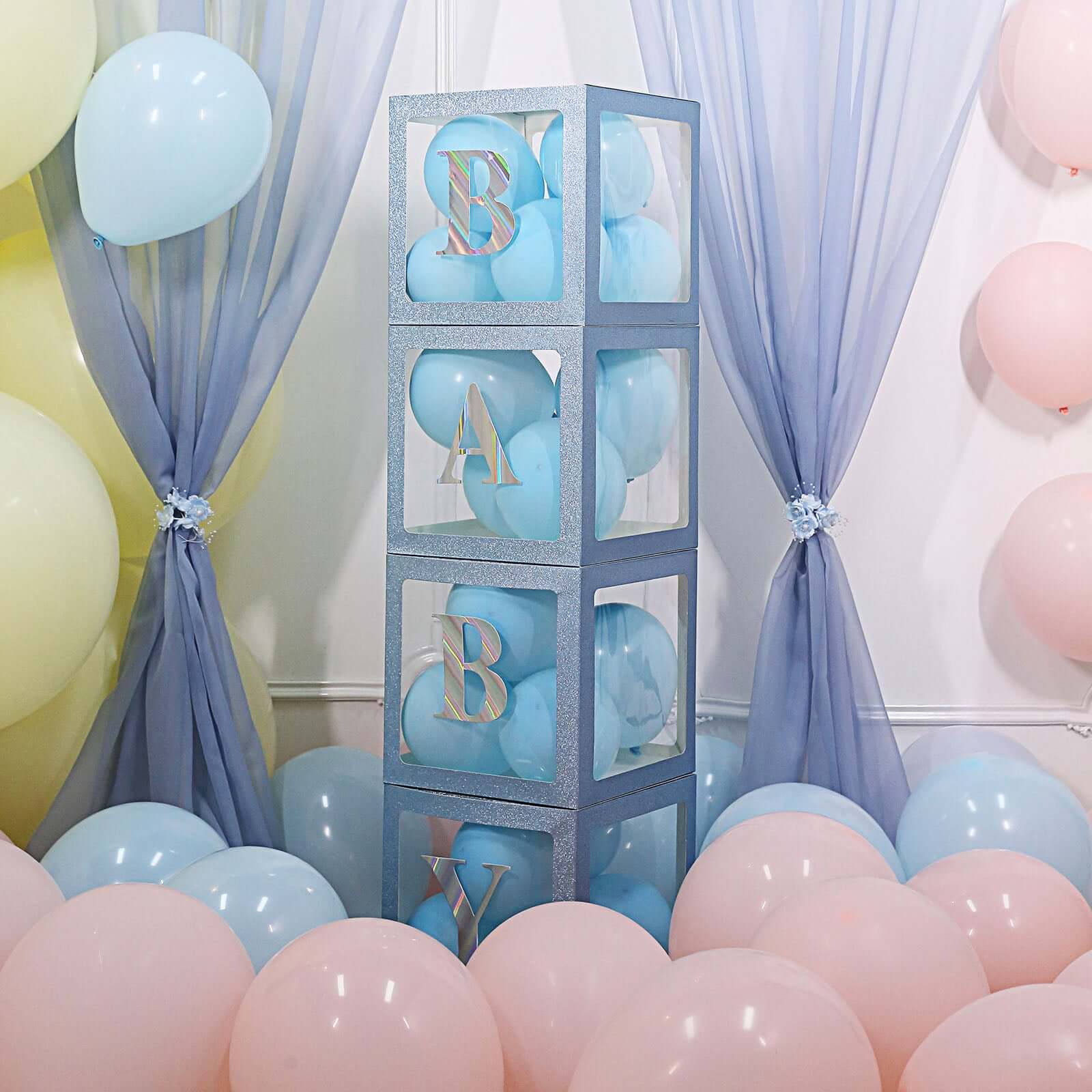 4-Pack Stickers Banner Custom Alphabet "Q" Design Iridescent - Text Stick-On Decorative Letters 5"