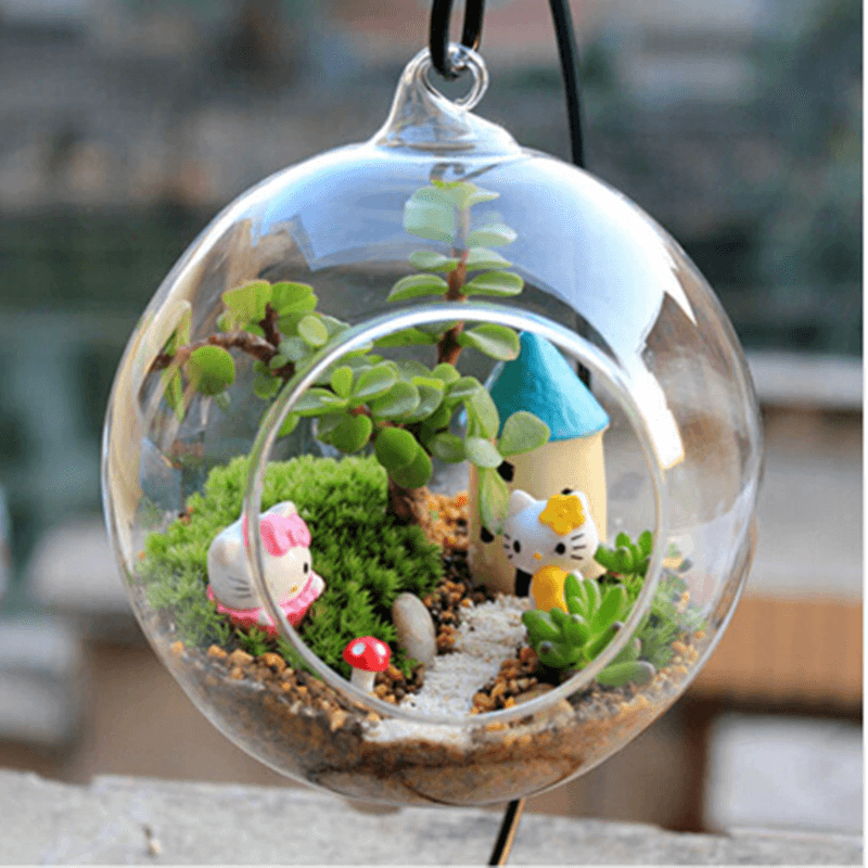 3 Pack 4" Artificial PVC Mini Jelly Bean Decorative Succulent Plants