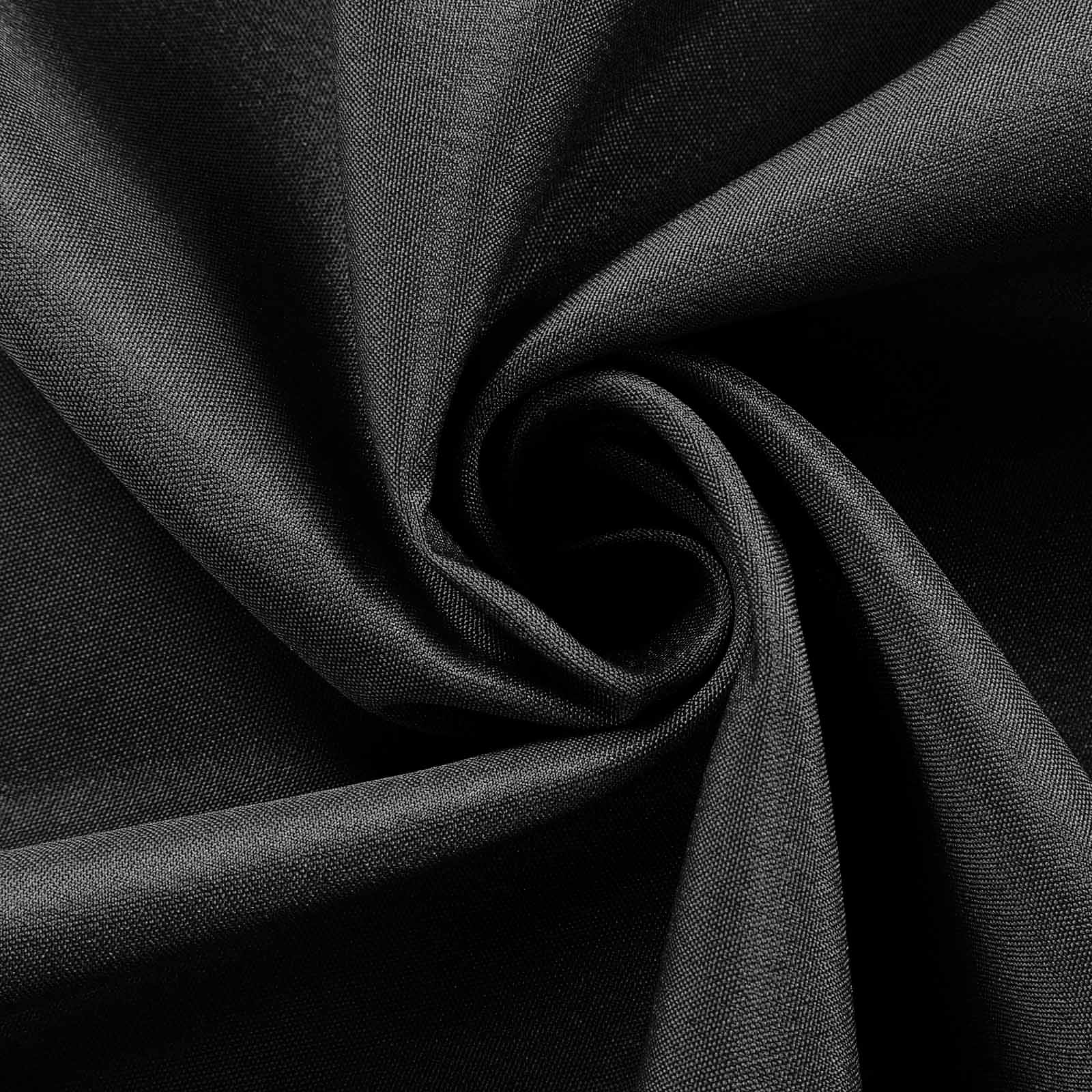 5 Pack 100% Cotton 20"x20" Napkins Black - Commercial Grade Cloth Napkins